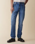 TM005 Tapered Ring Spun Mid Blue