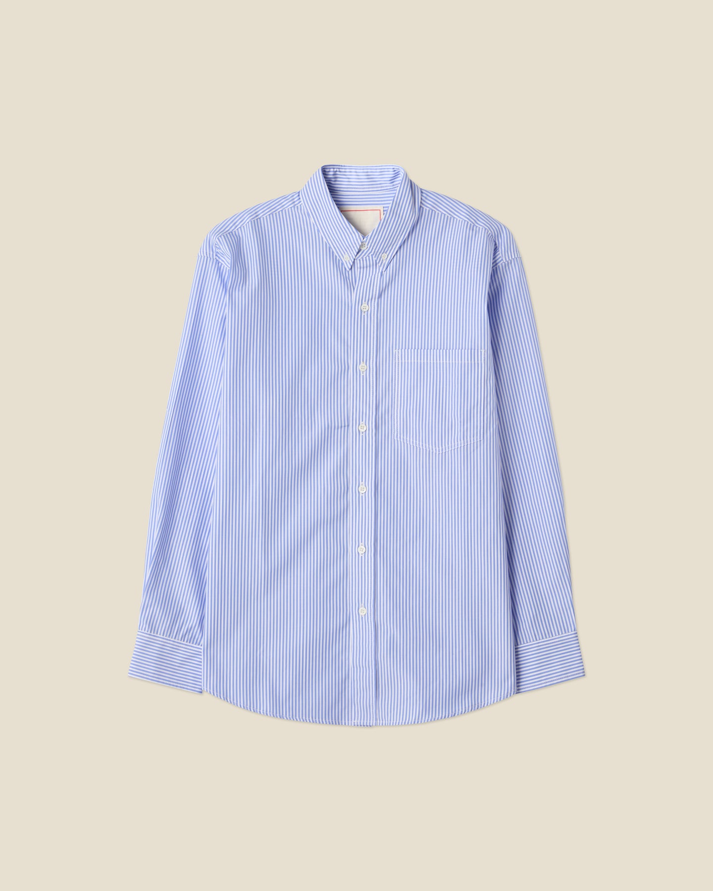 Theo White Blue Striped