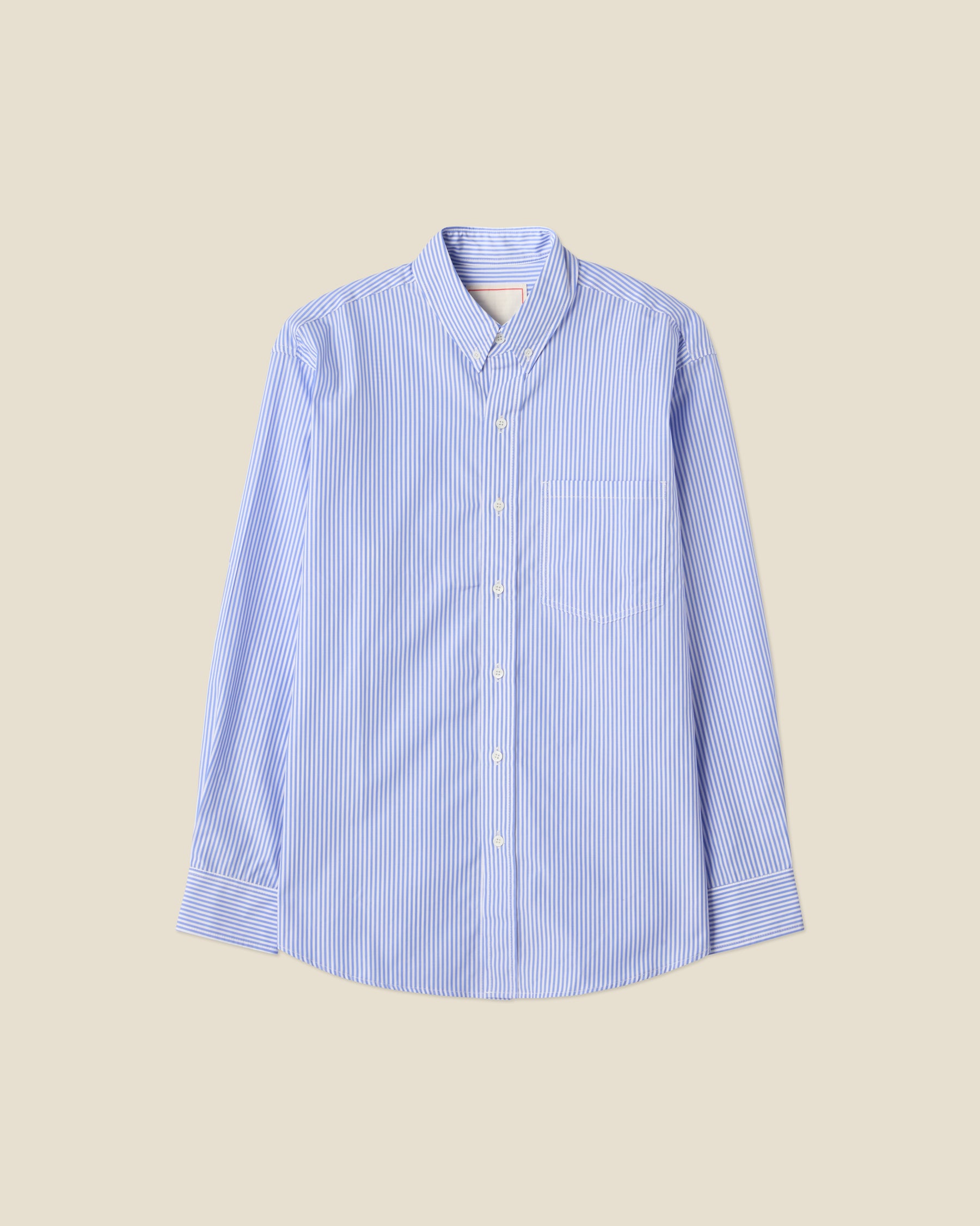 Theo White Blue Striped