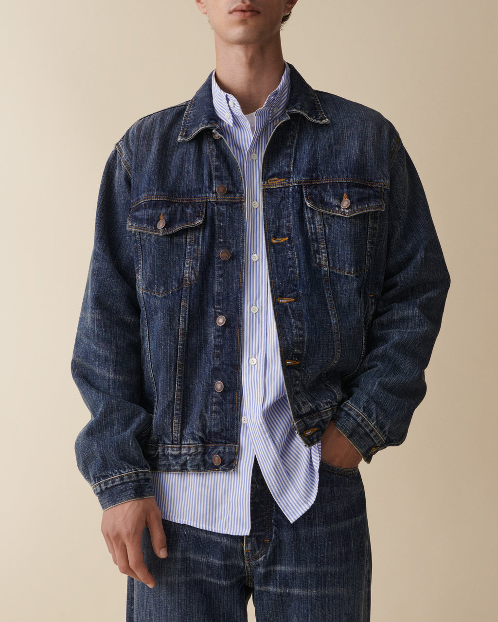 Joe Dark Blue Righe
