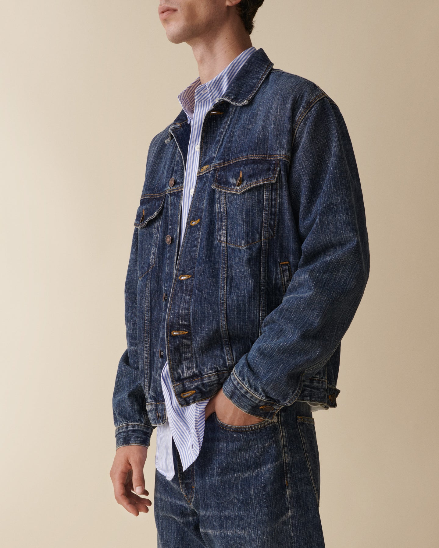 Joe Dark Blue Righe
