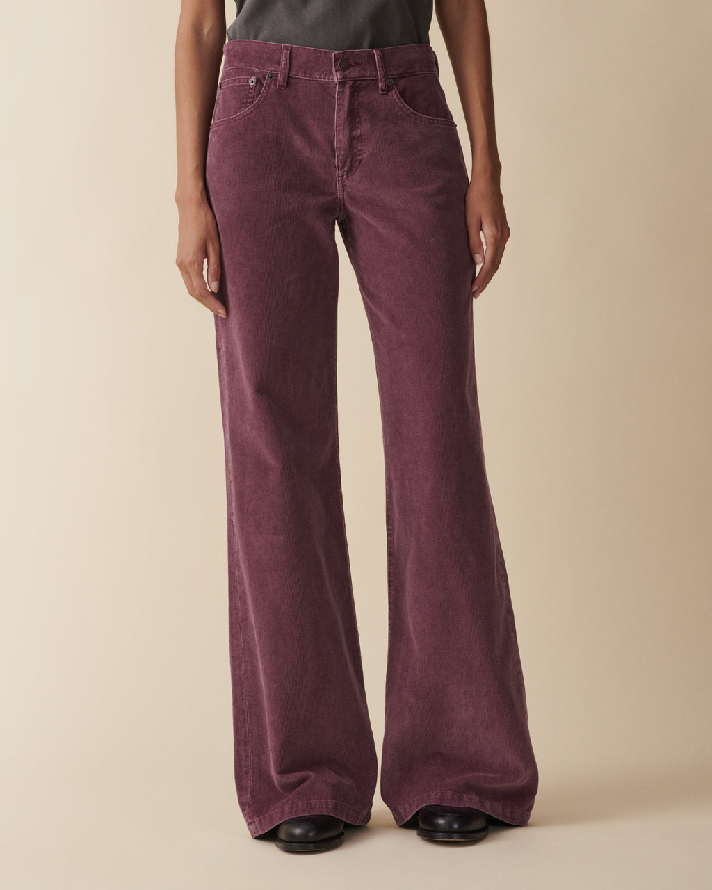 Kyoto Washed Burgundy Corduroy