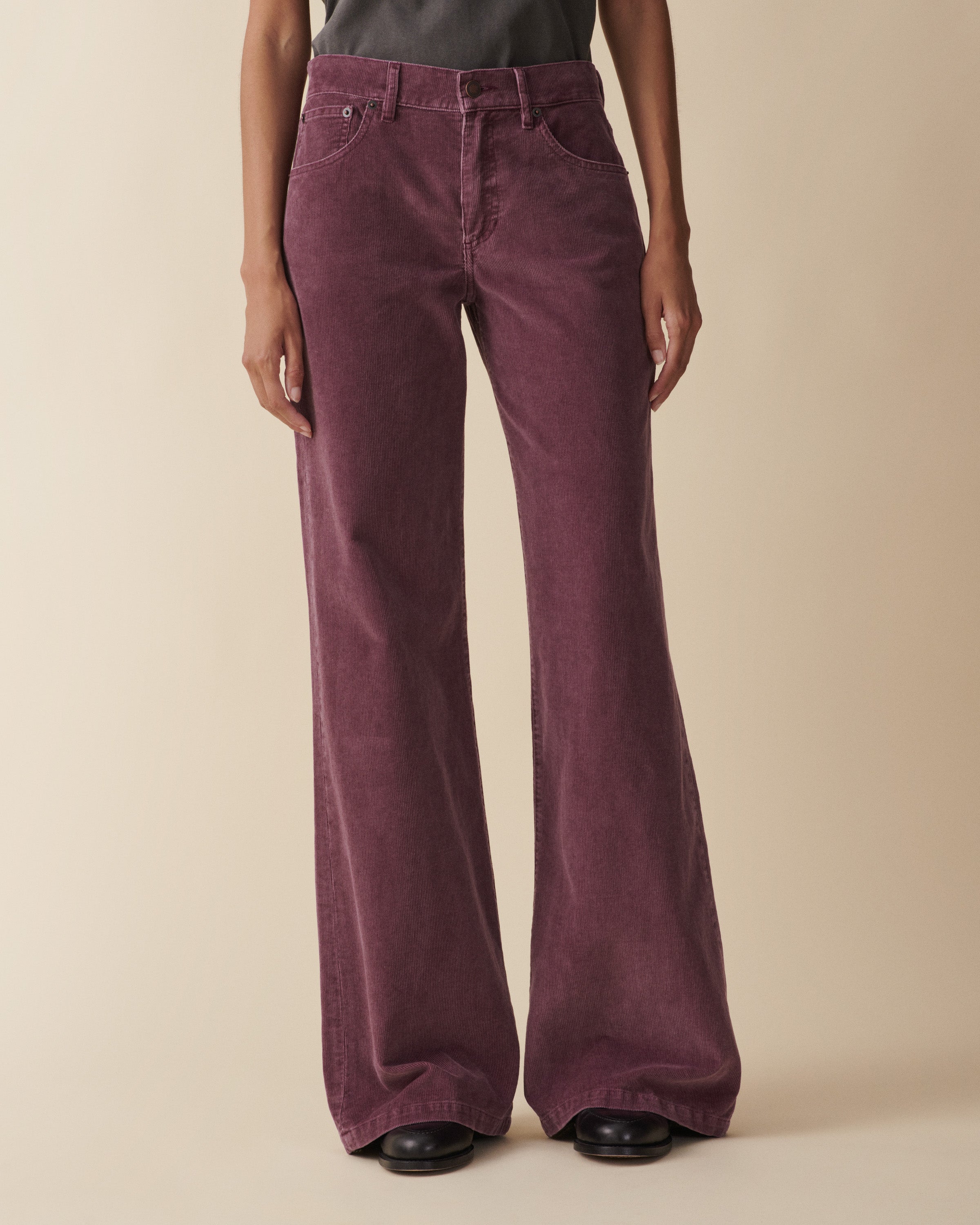 Kyoto Washed Burgundy Corduroy