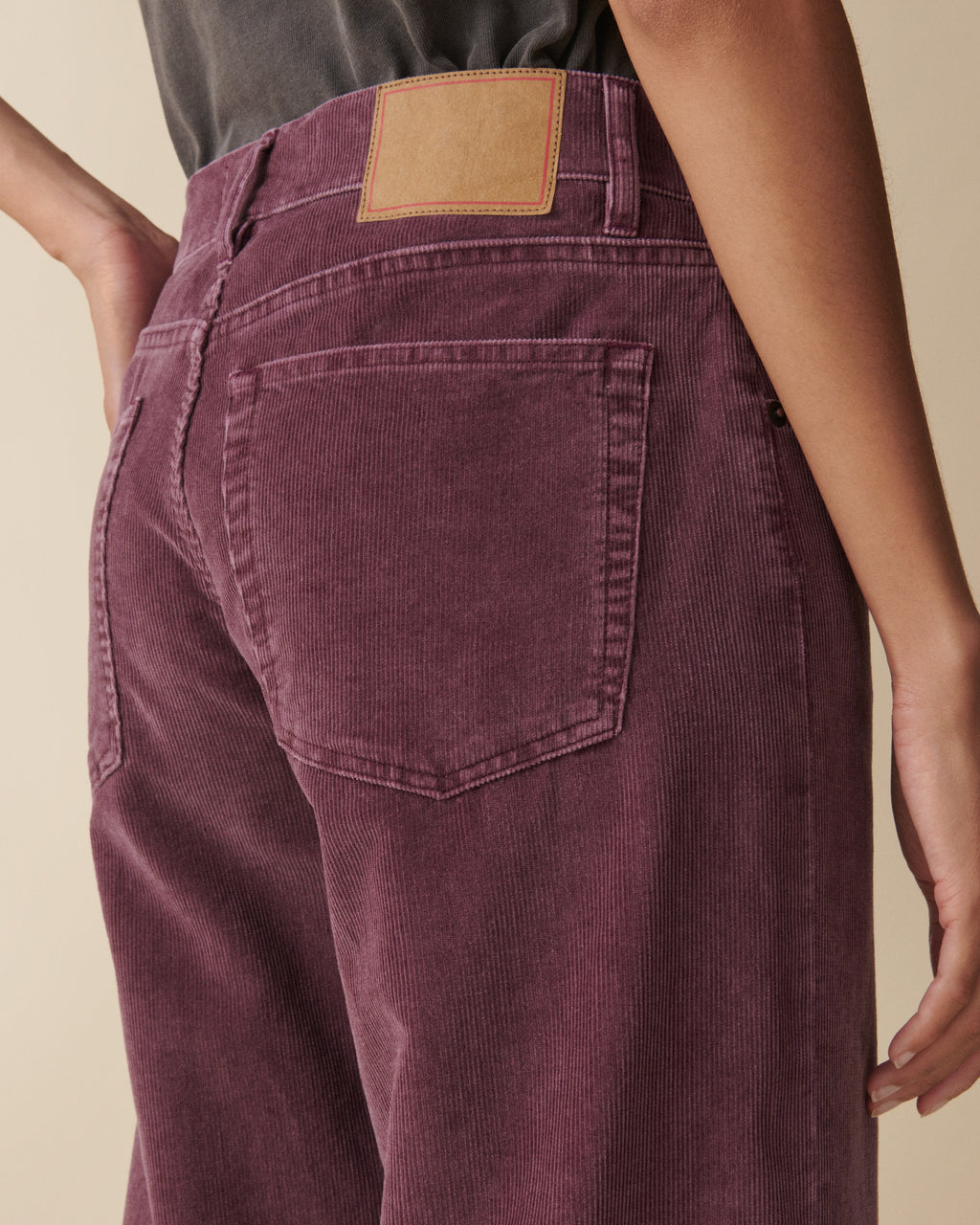 Kyoto Washed Burgundy Corduroy