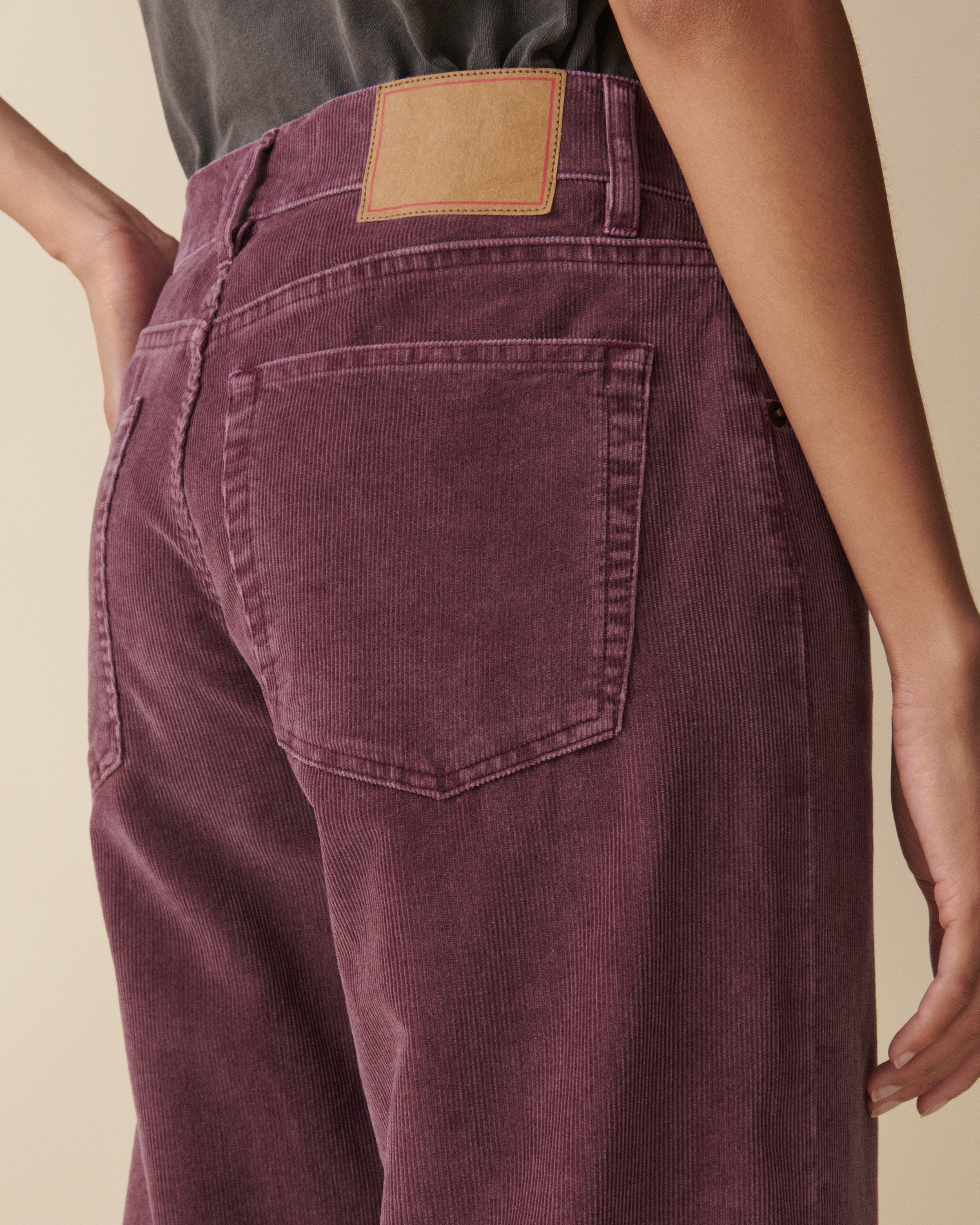 Kyoto Washed Burgundy Corduroy