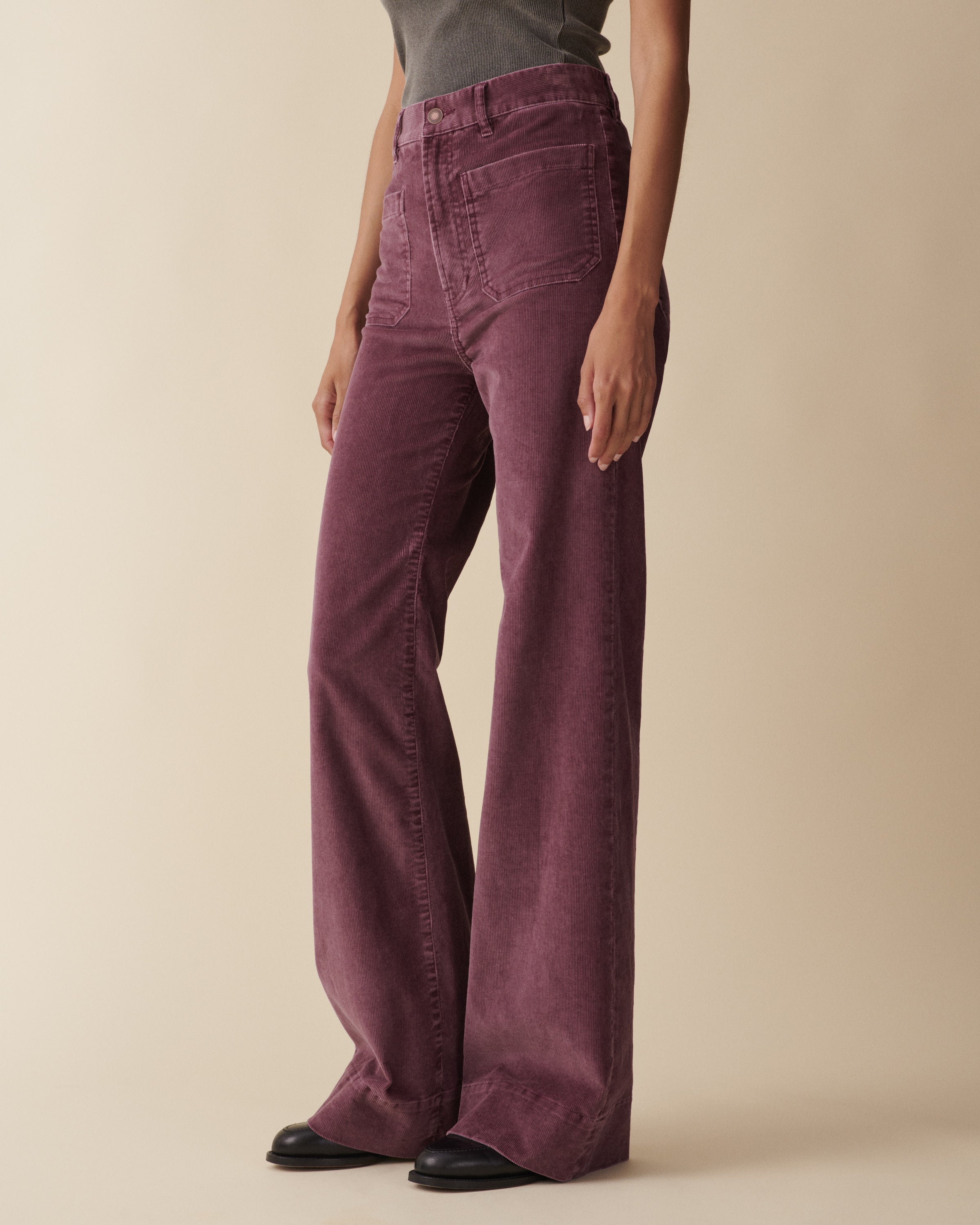 St Monica Burgundy Corduroy