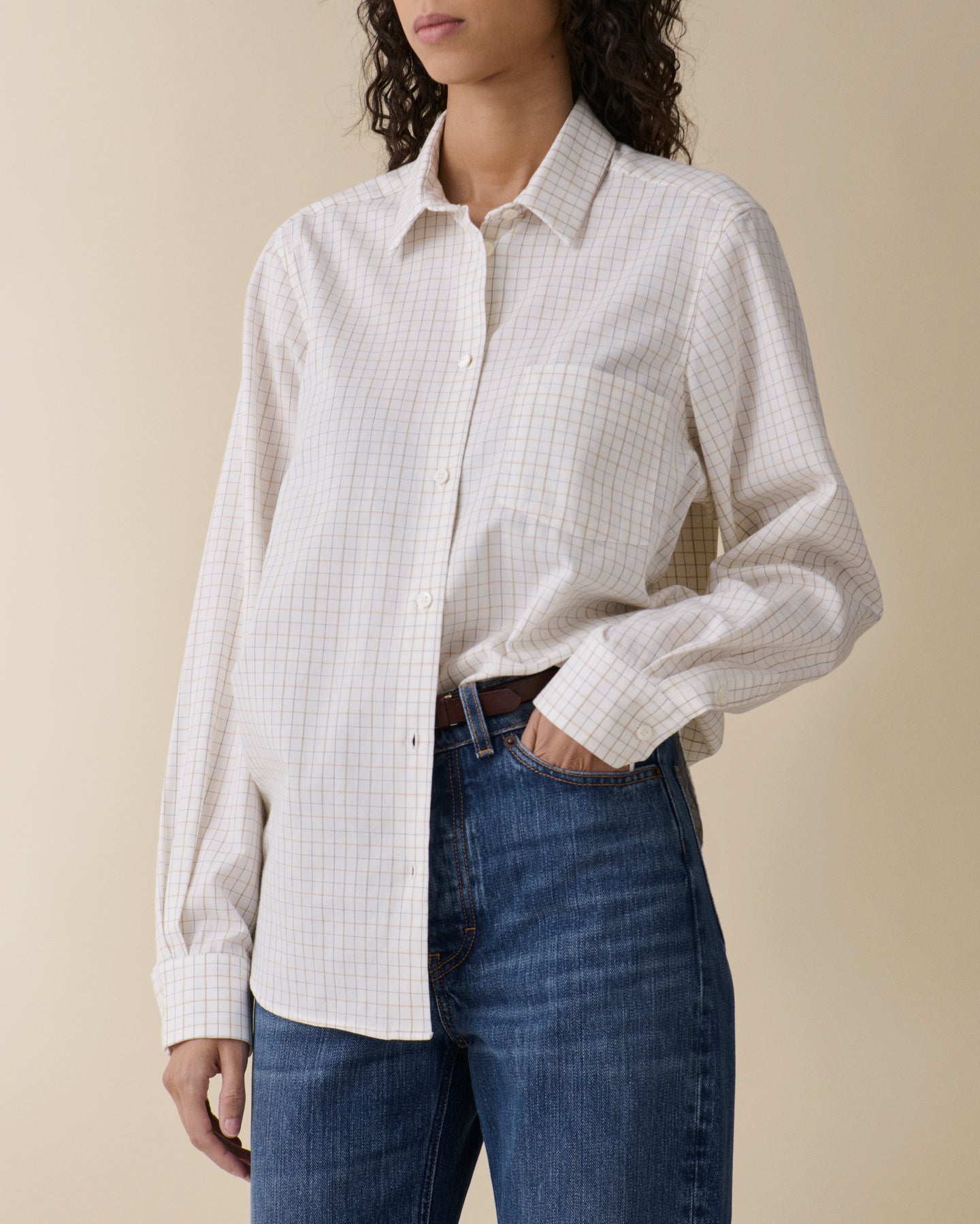 Elise Off White Check