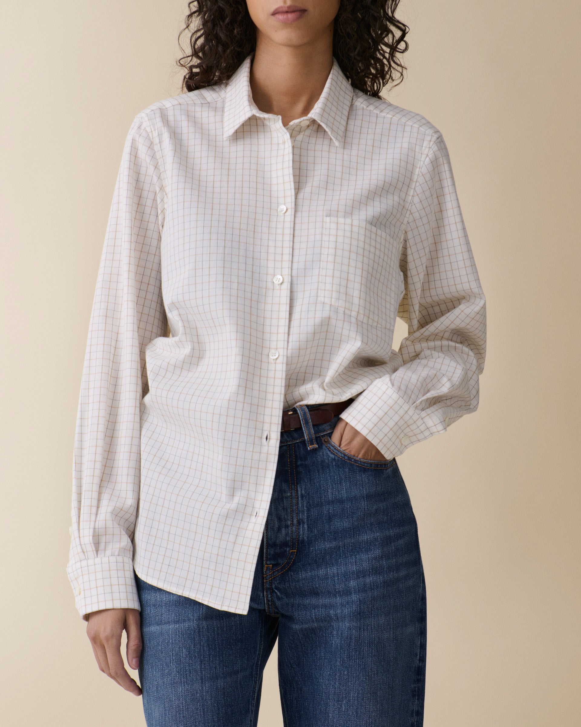 Elise Off White Check