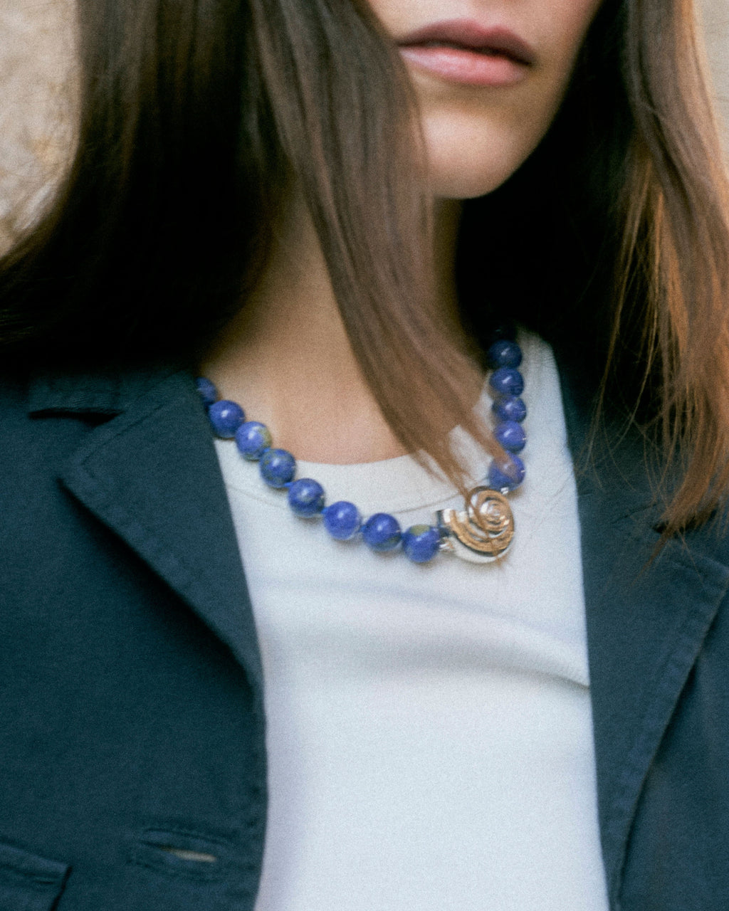 JEANERICA Atelier Nautilus Cobalto Collar