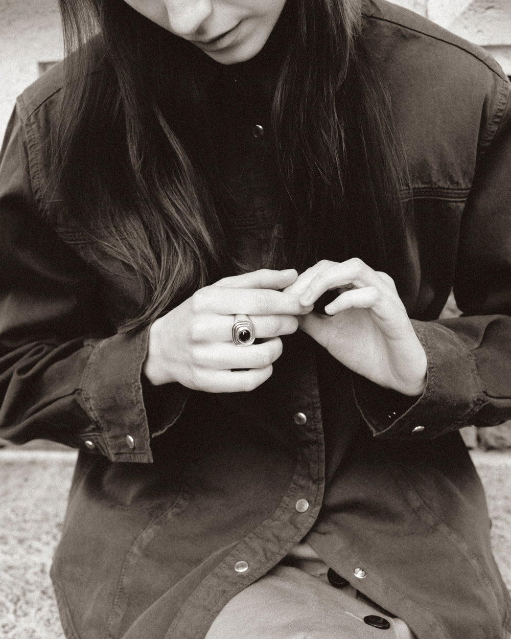 JEANERICA Atelier The Deco Smoky Ring