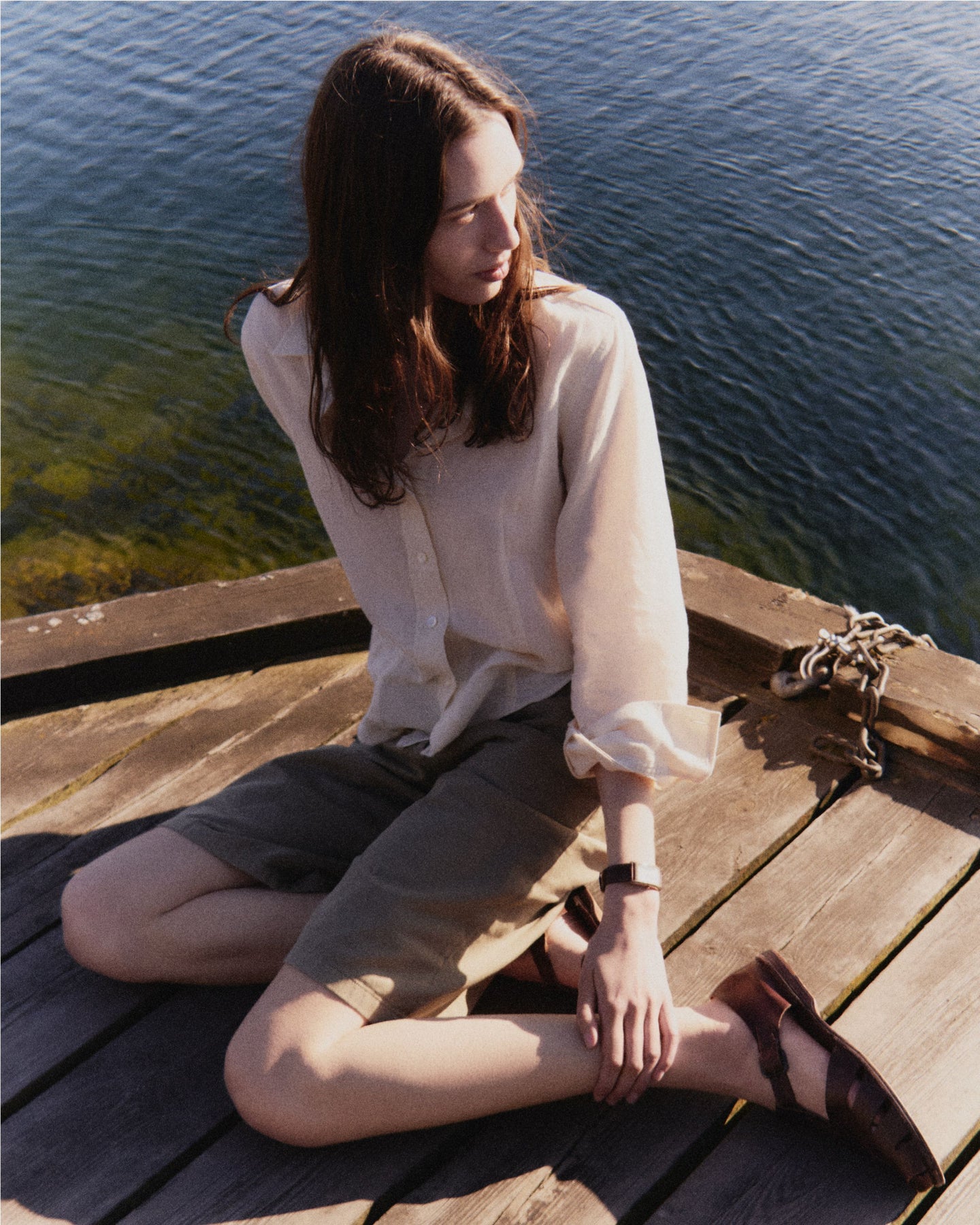 Hanne Shorts Light Khaki