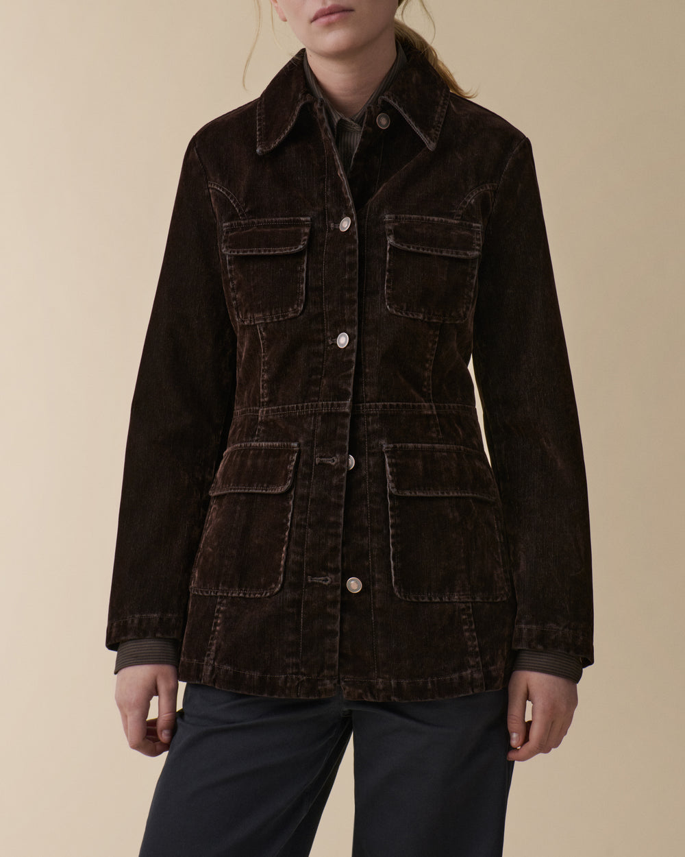 Agnes Brown Flock Corduroy