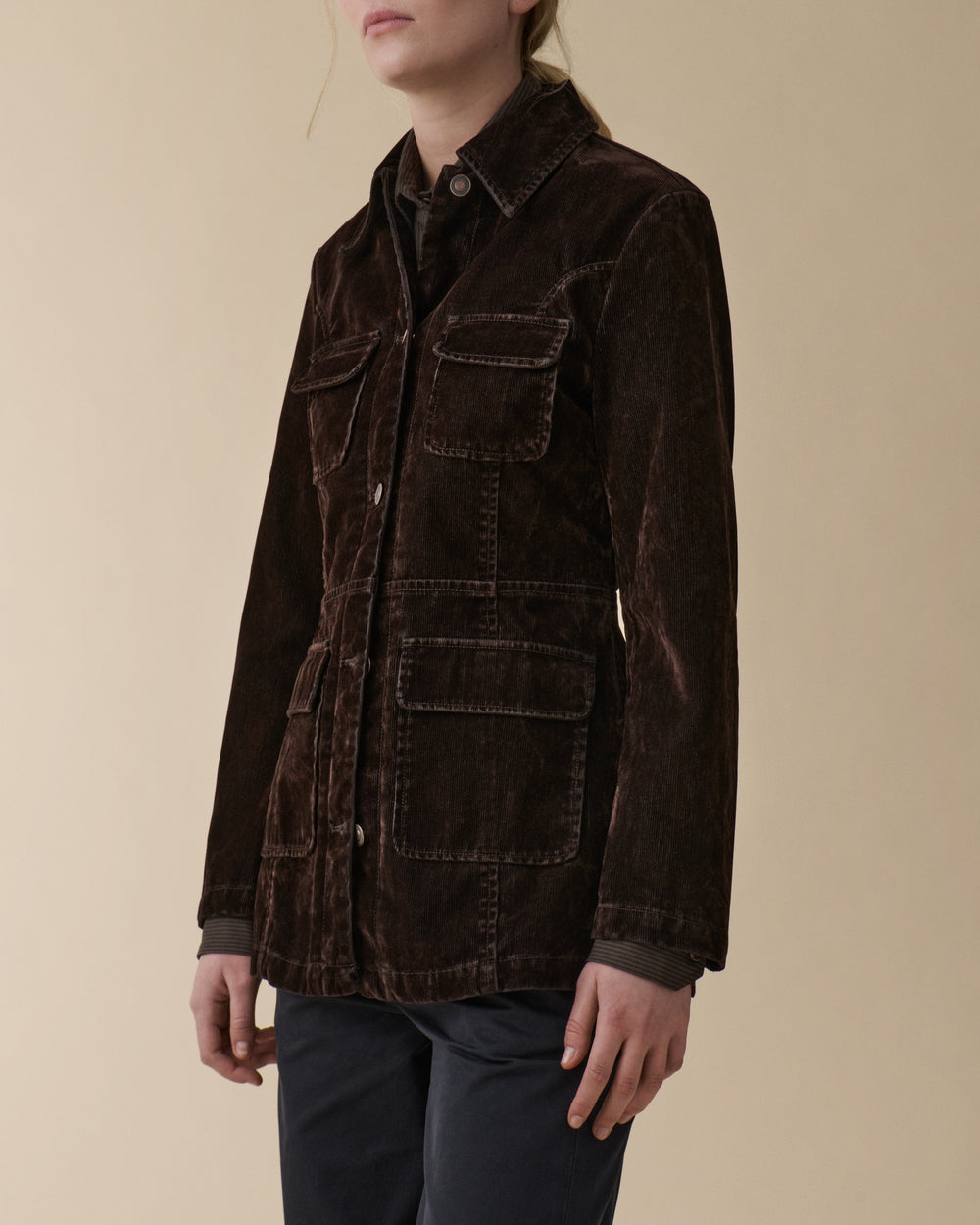 Agnes Brown Flock Corduroy