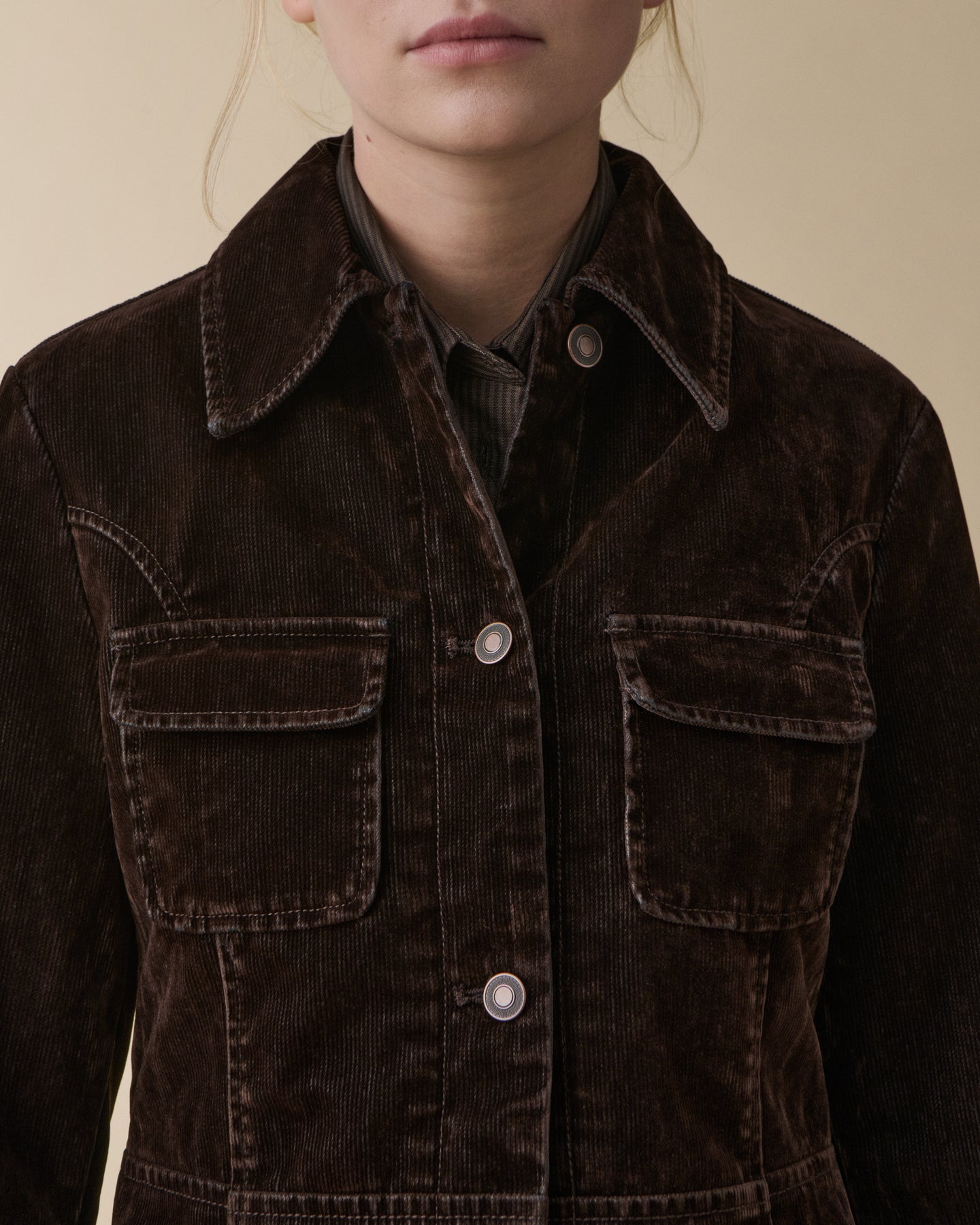 Agnes Brown Flock Corduroy