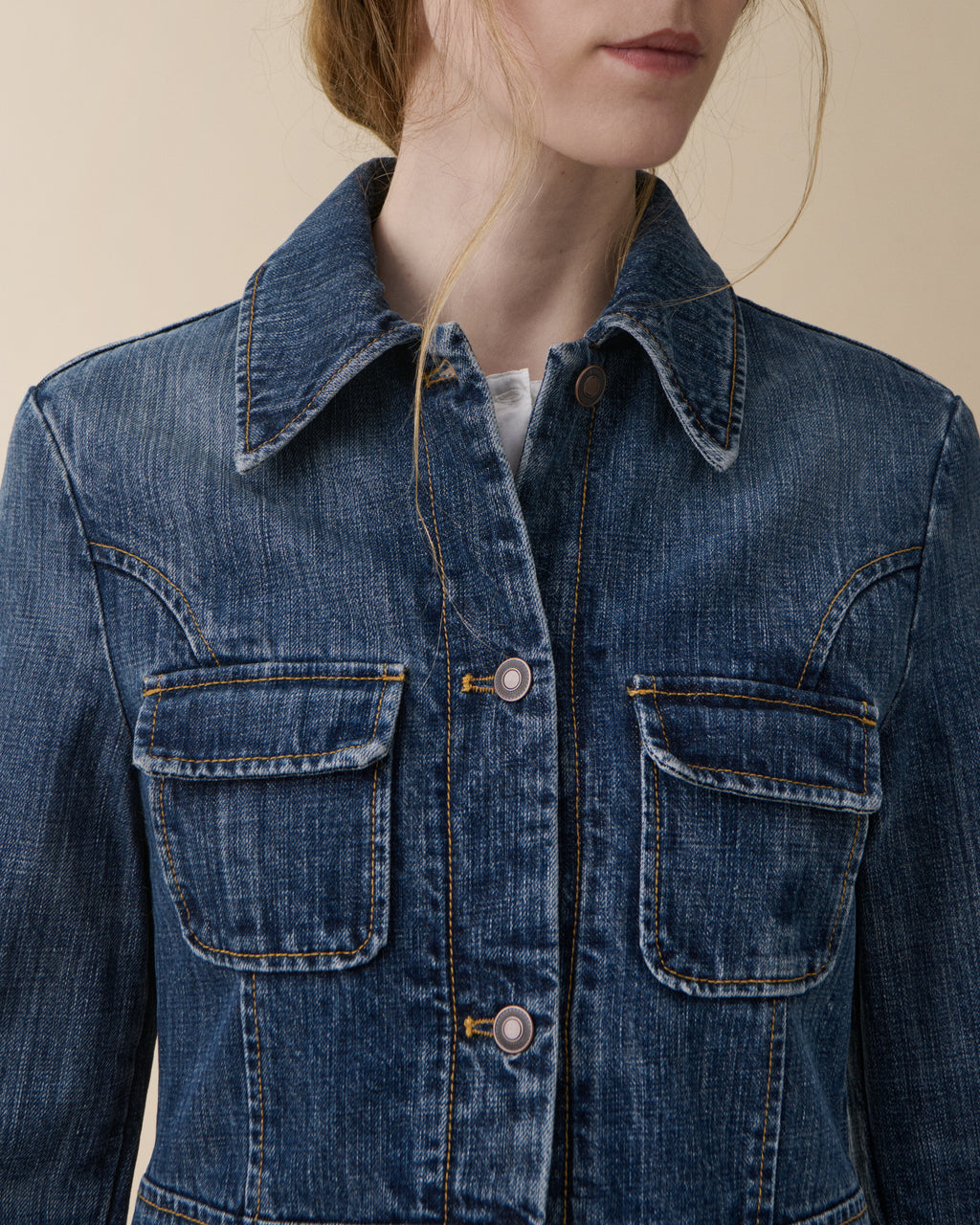 Agnes Dark Blue Righe