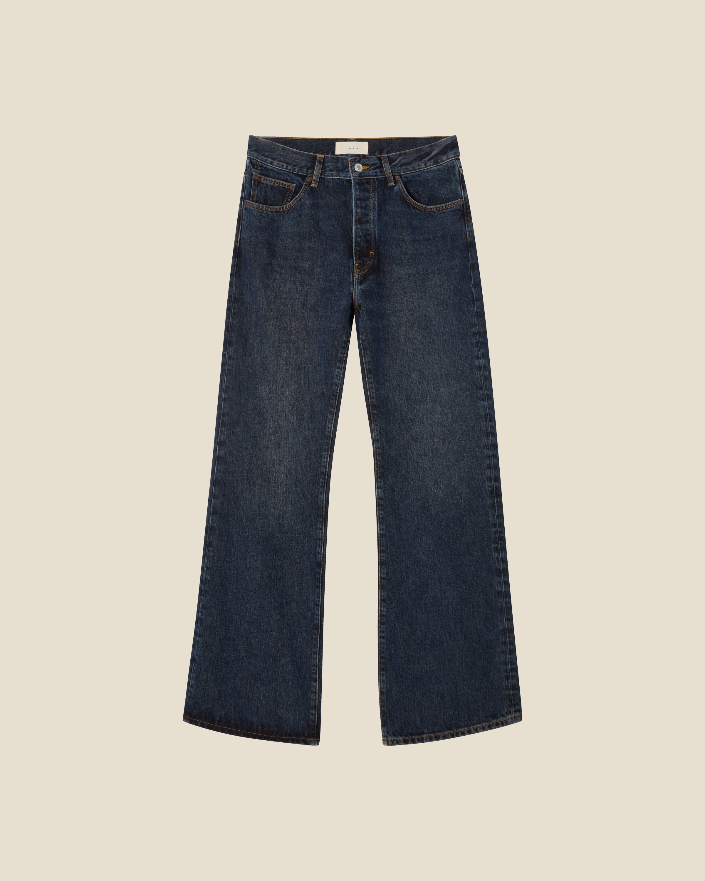Appia Honey Mid Blue flat (beige background)