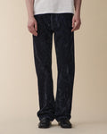 Arrow Blue Grey Flock Corduroy