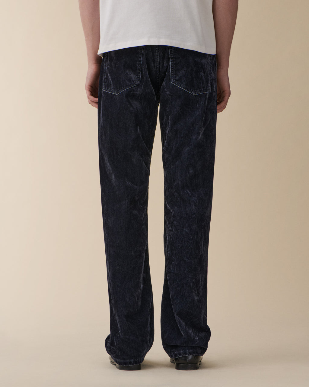 Arrow Blue Grey Flock Corduroy