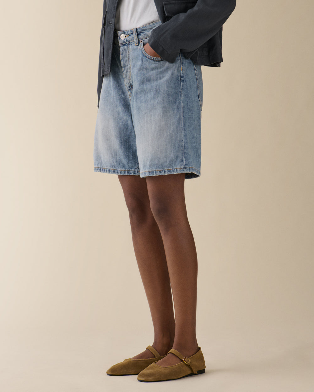 Belem Shorts Light Blue Righe