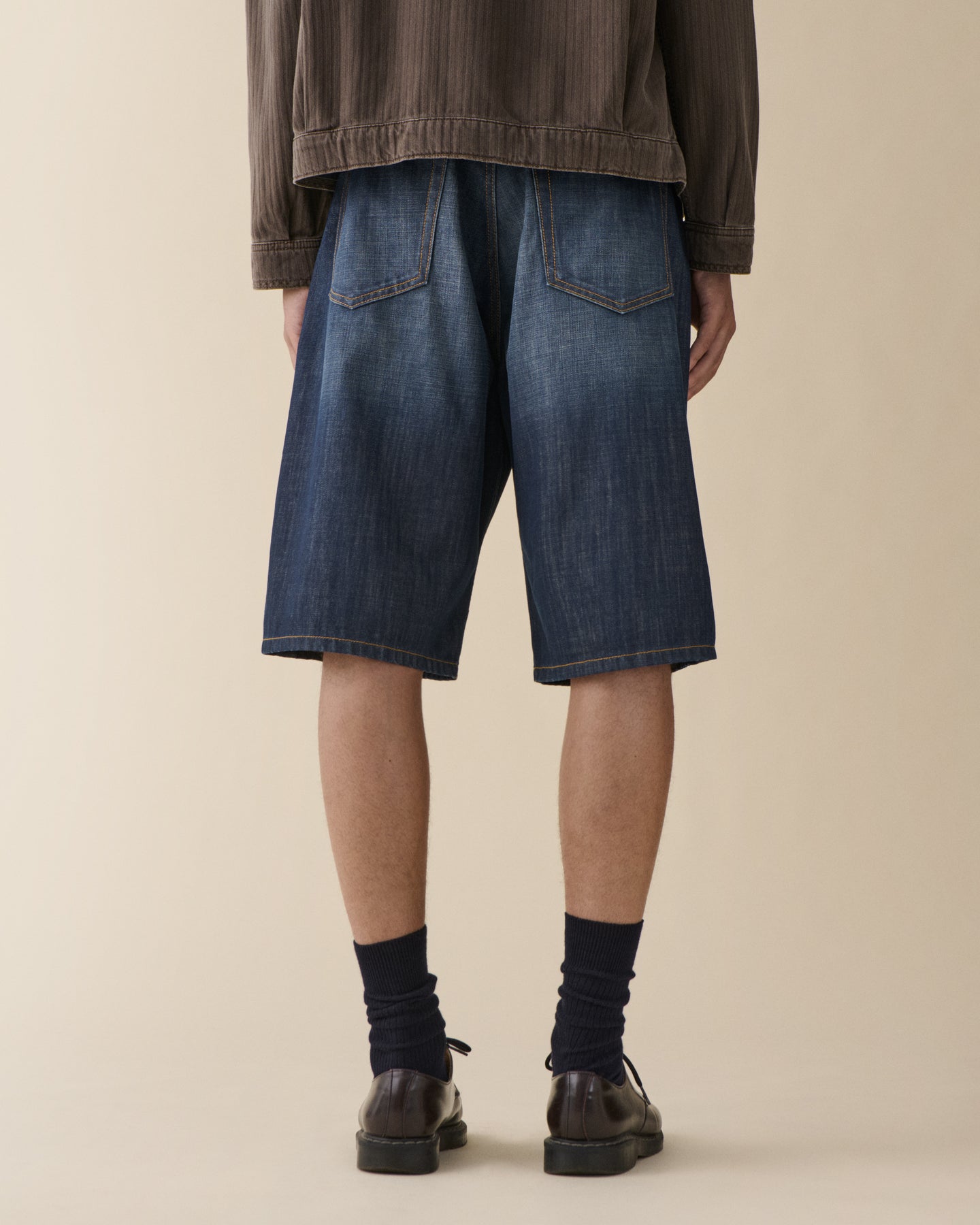 Brera Shorts Coated Indigo