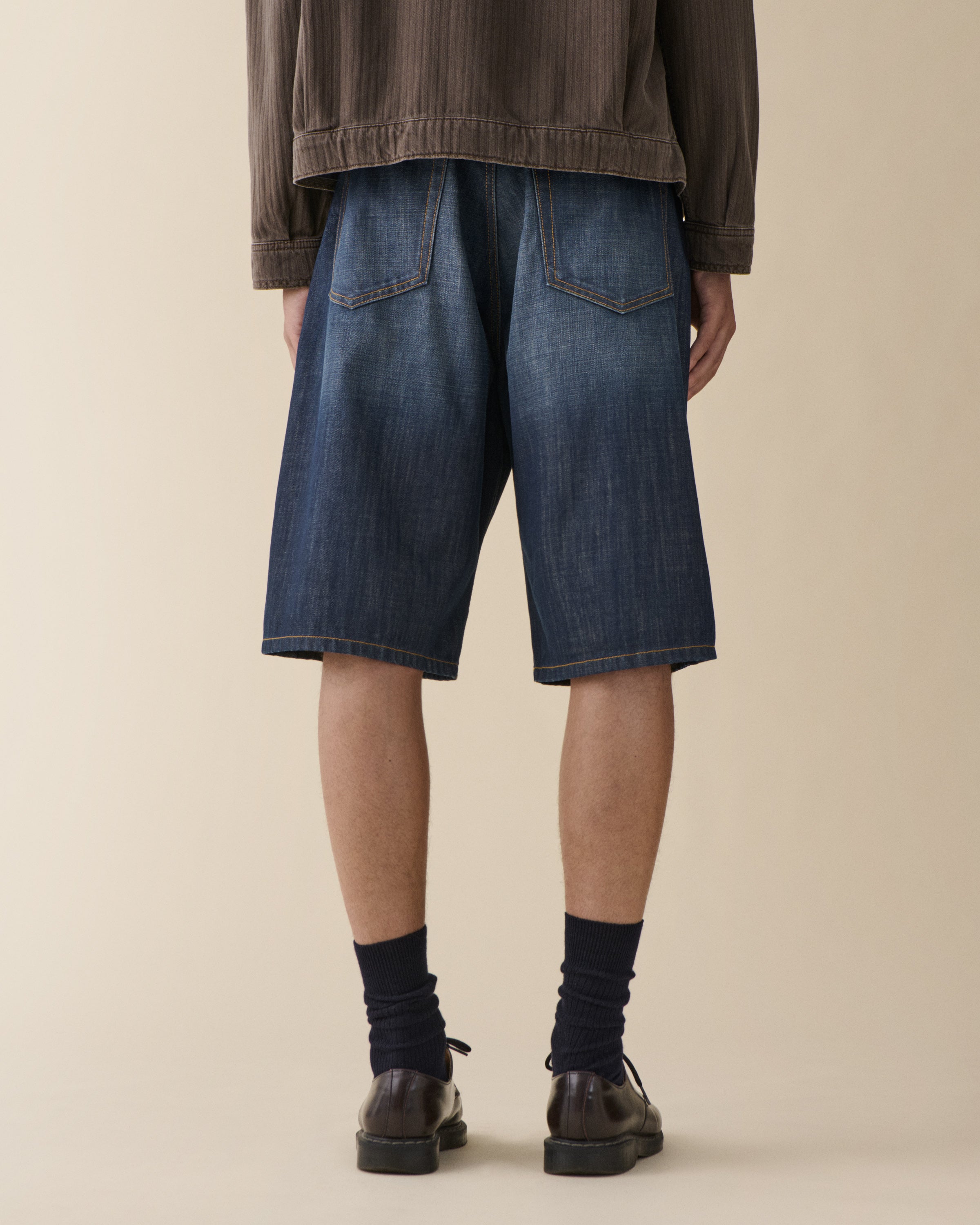Brera Shorts Coated Indigo