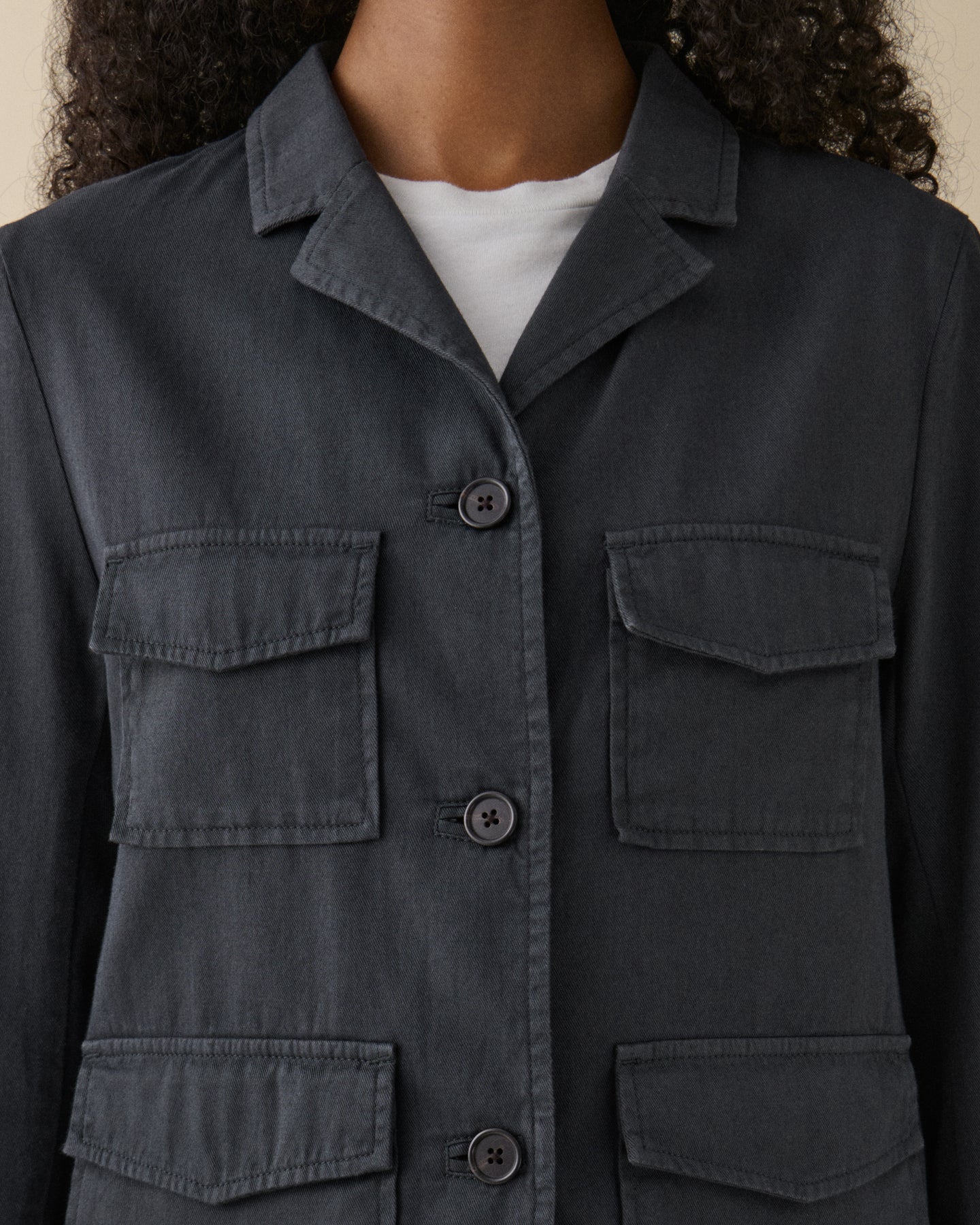 Carole Peplum Grey