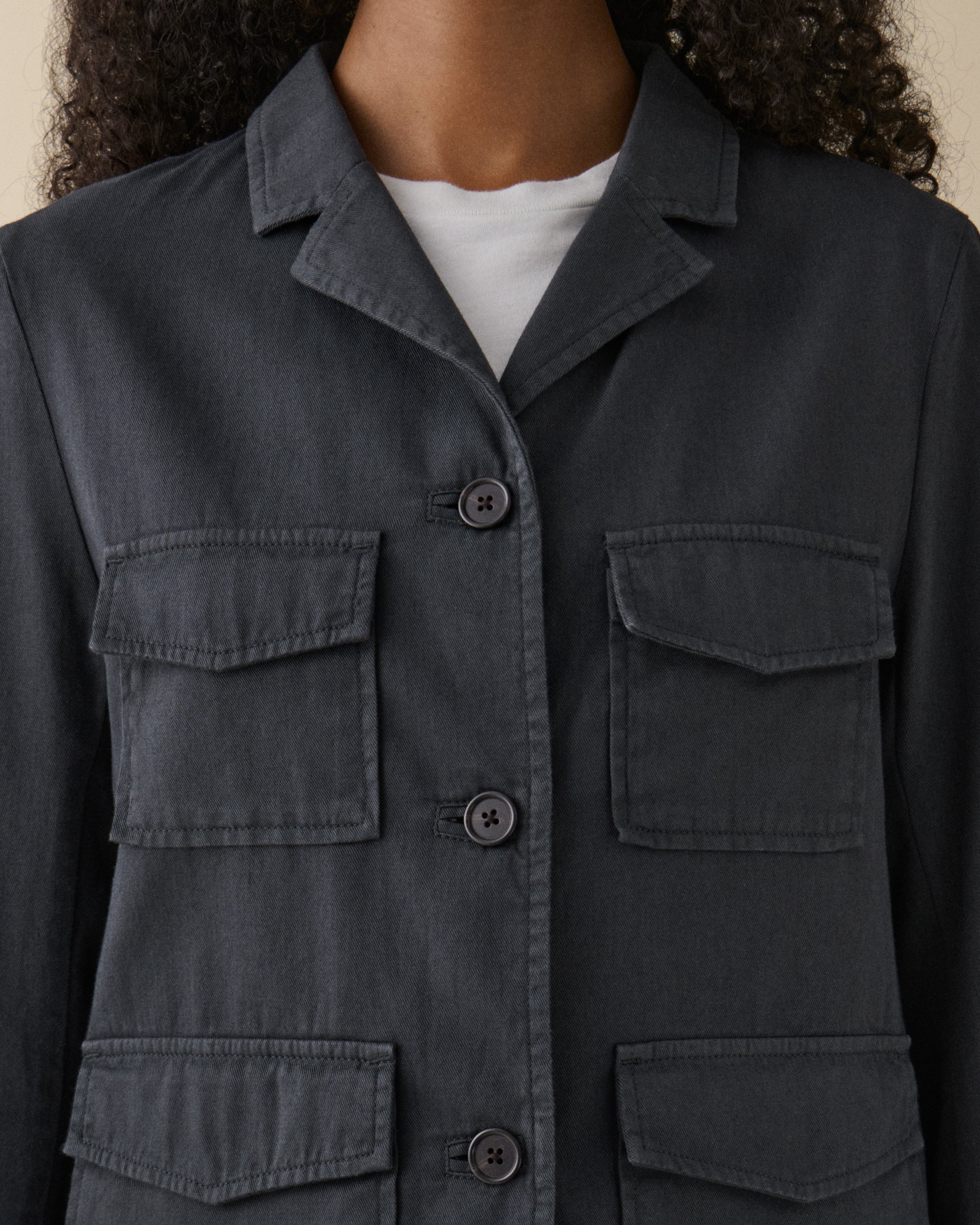 Carole Peplum Grey
