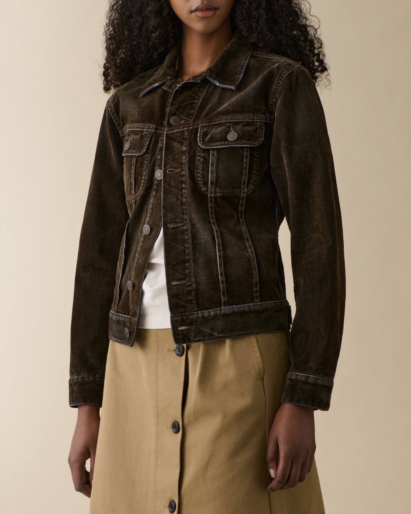 Elsa Green Flock Corduroy Usata