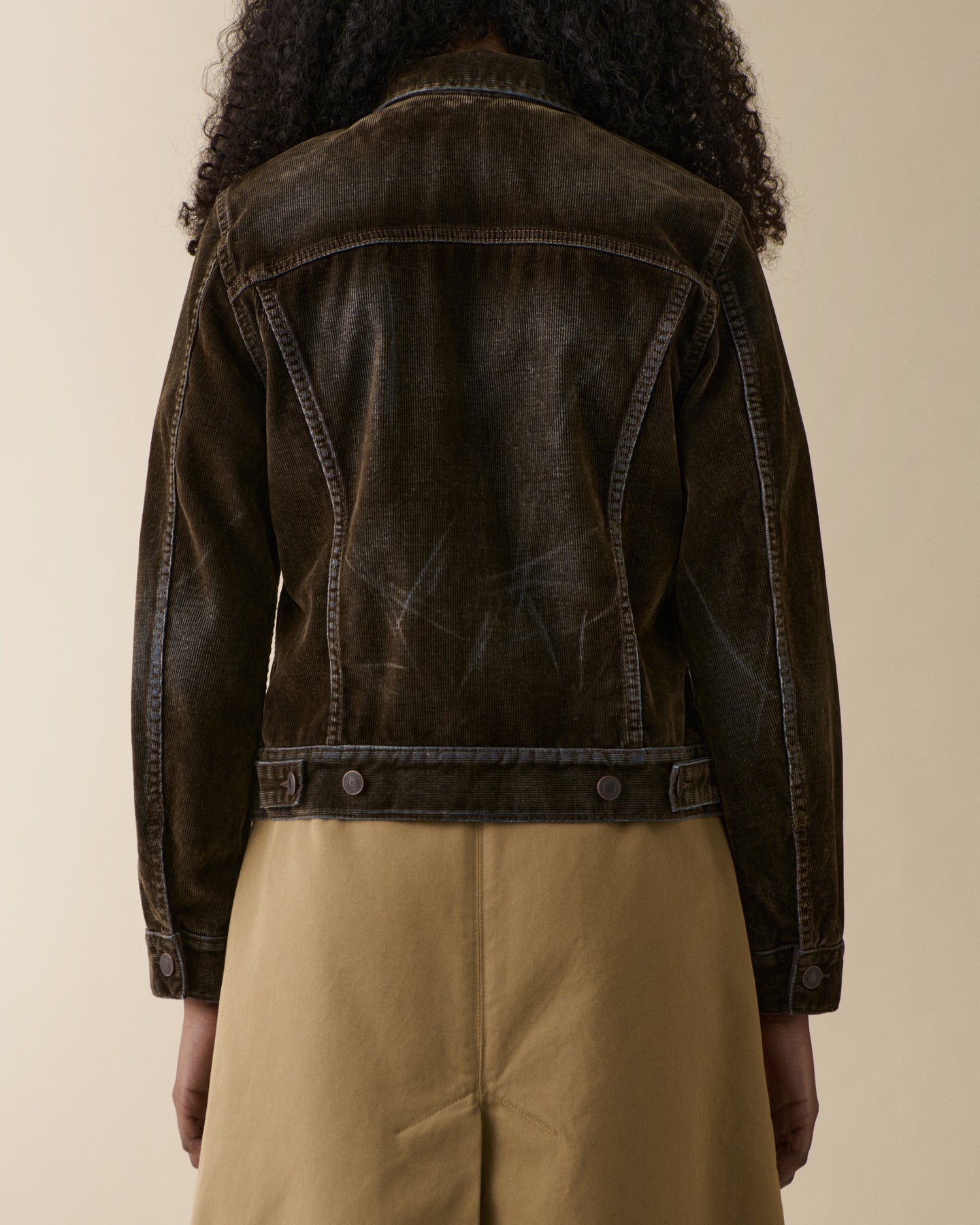 Elsa Green Flock Corduroy Usata