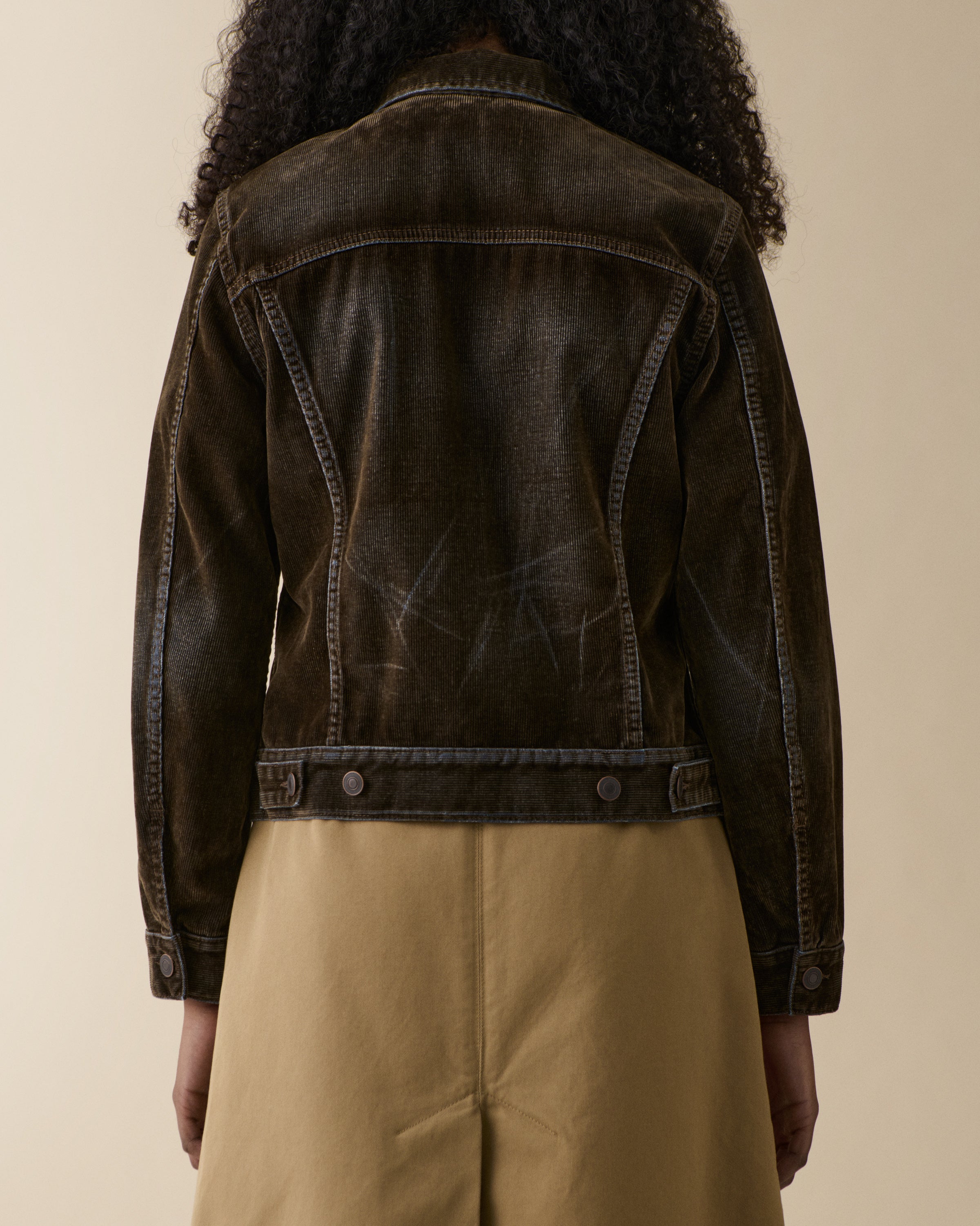 Elsa Green Flock Corduroy Usata