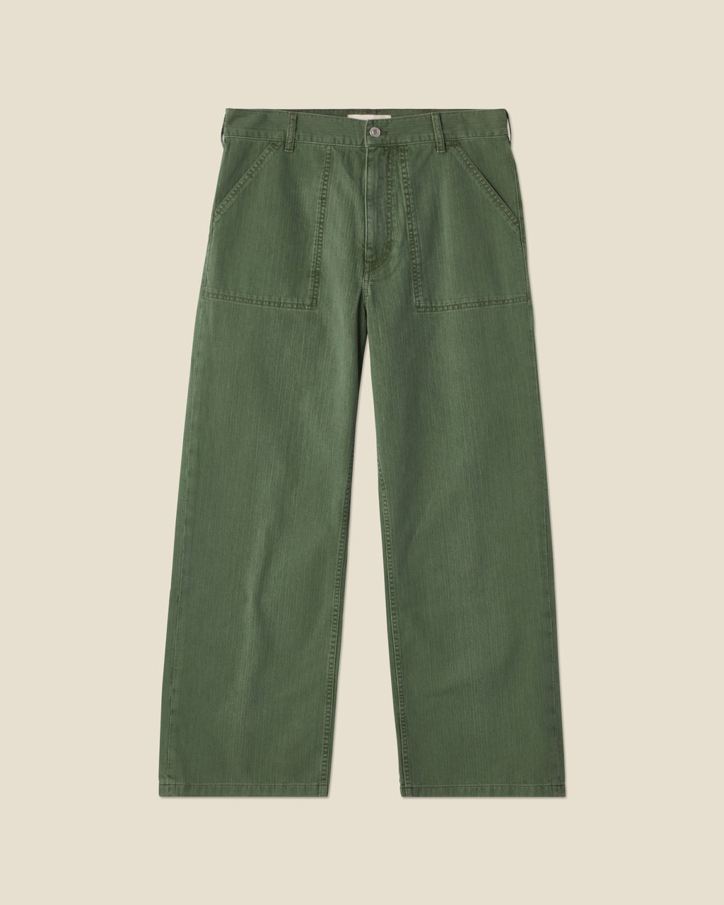 Genua Worker Chino Chevron Green
