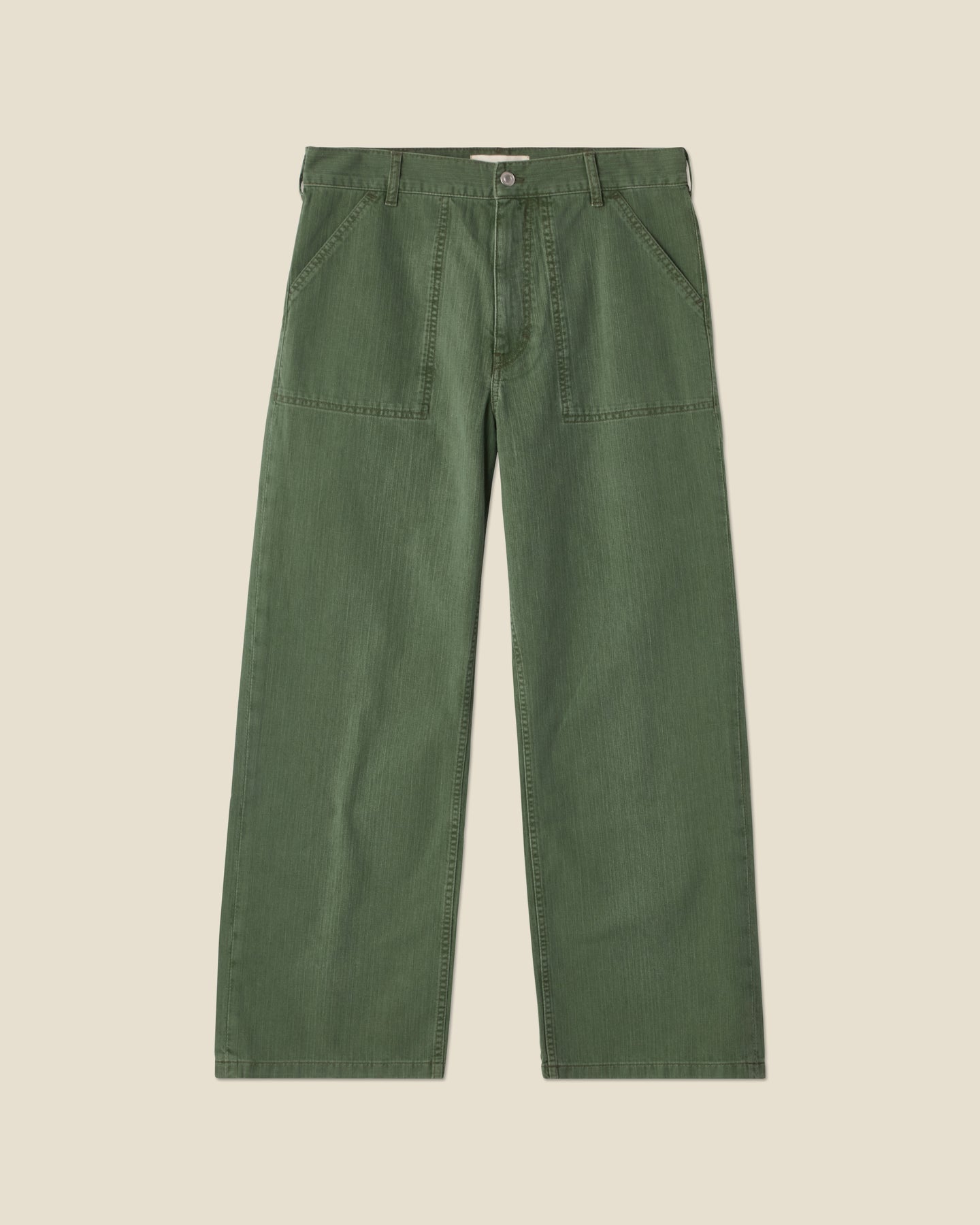 Genua Worker Chino Chevron Green