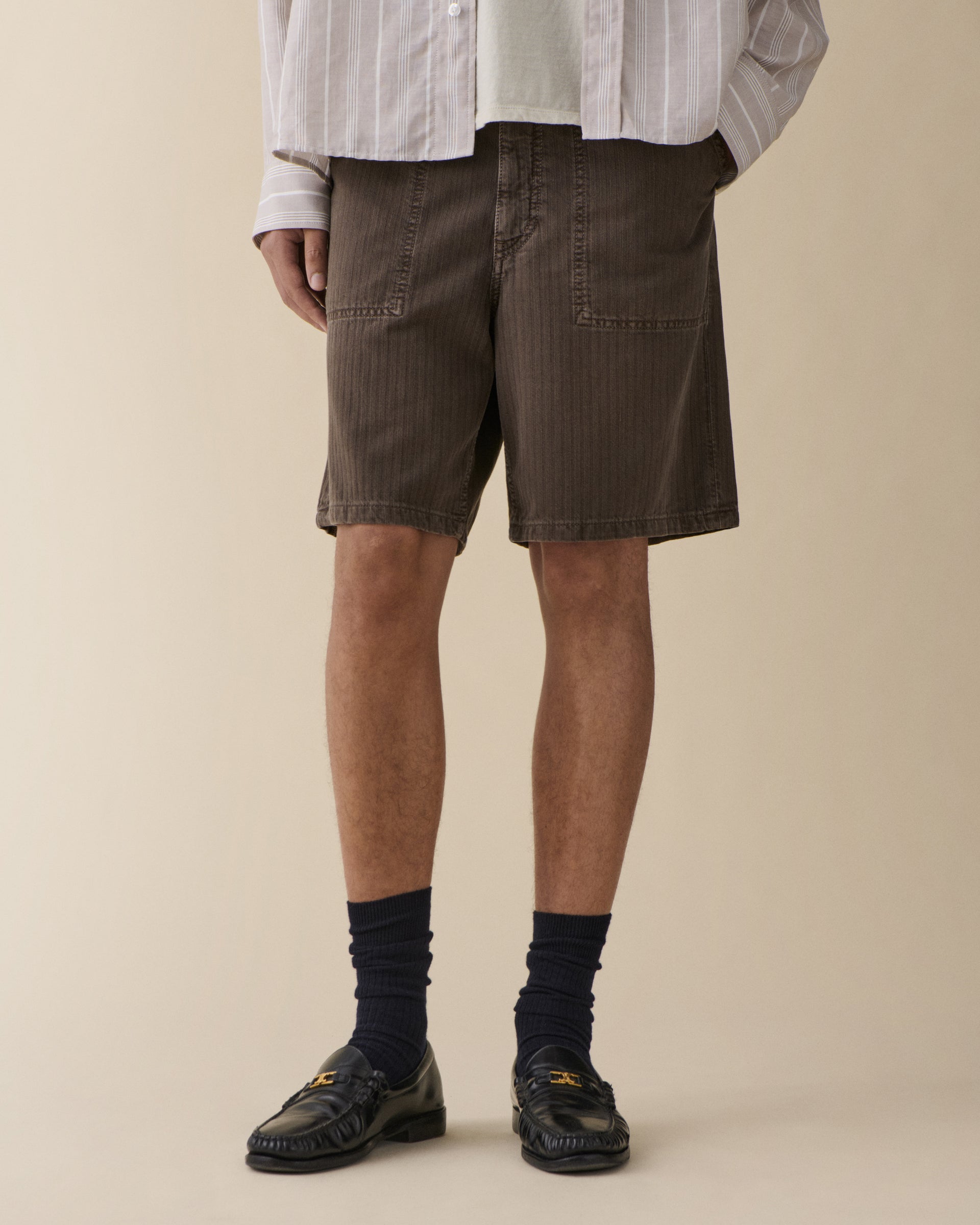 Genua Worker Chino Shorts Chevron