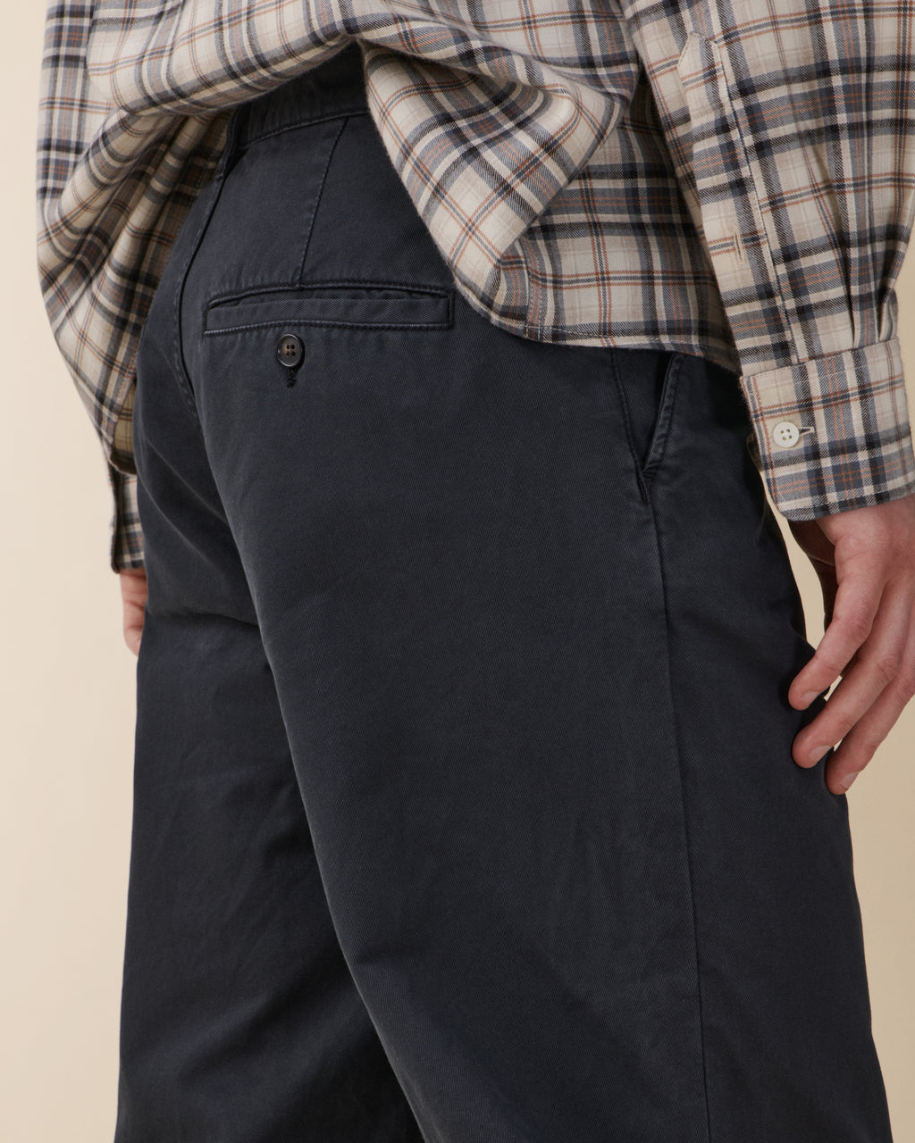 Genua Chino Black Washed