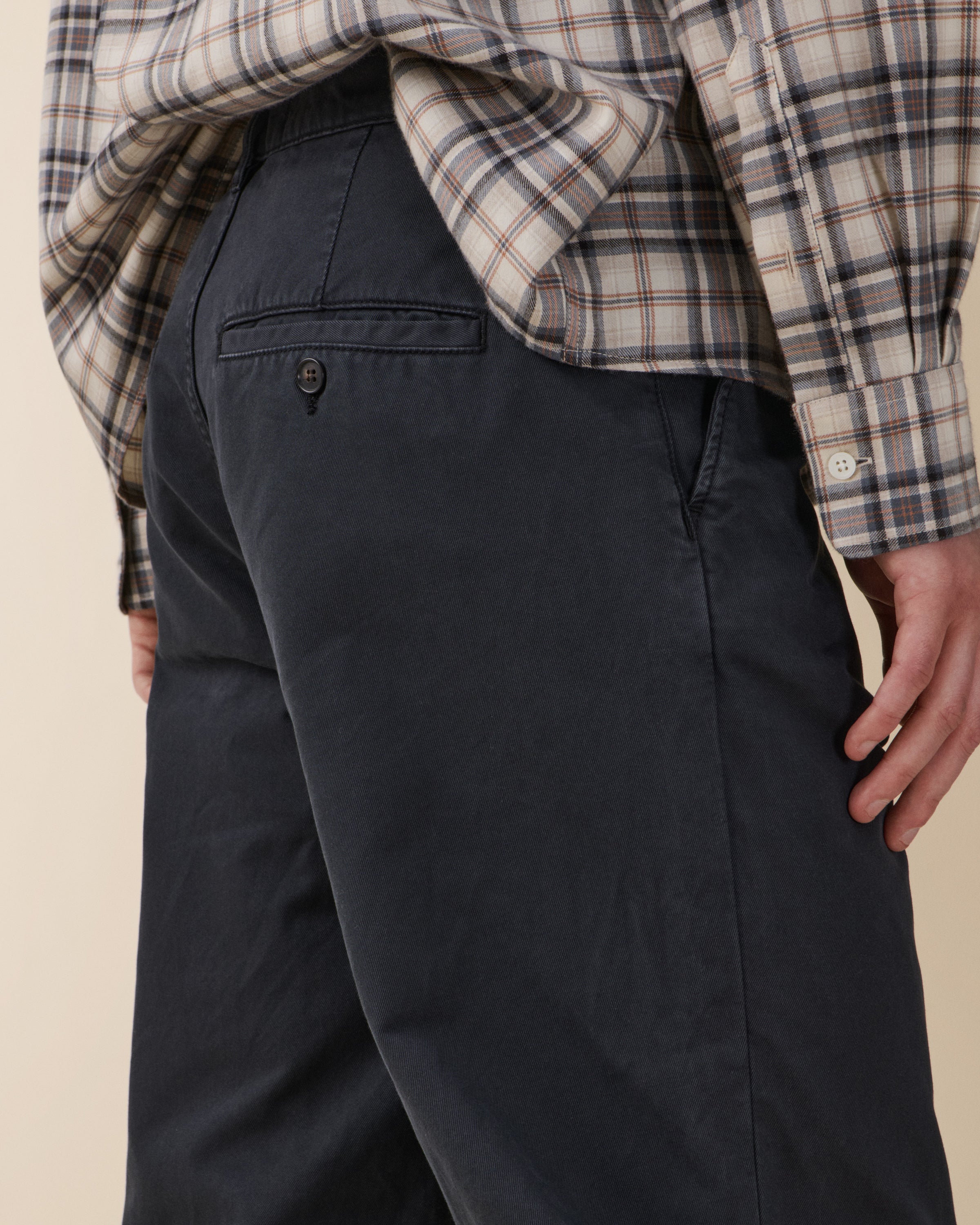 Genua Chino Black Washed