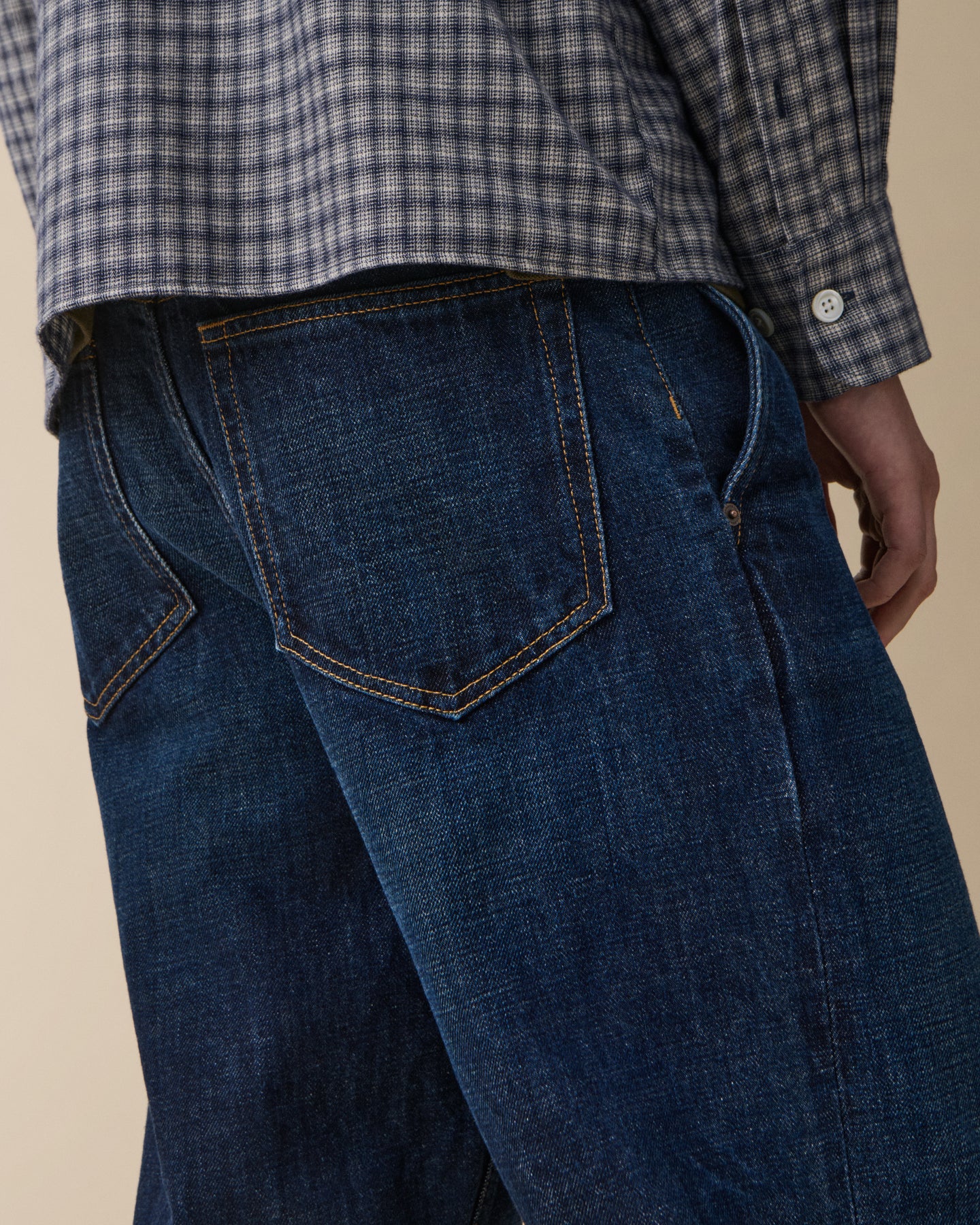 Genua Chino Dark Blue Selvedge