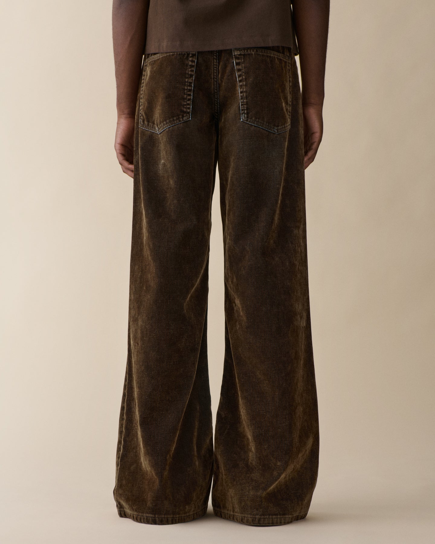 Gion Brown Flock Corduroy Usata