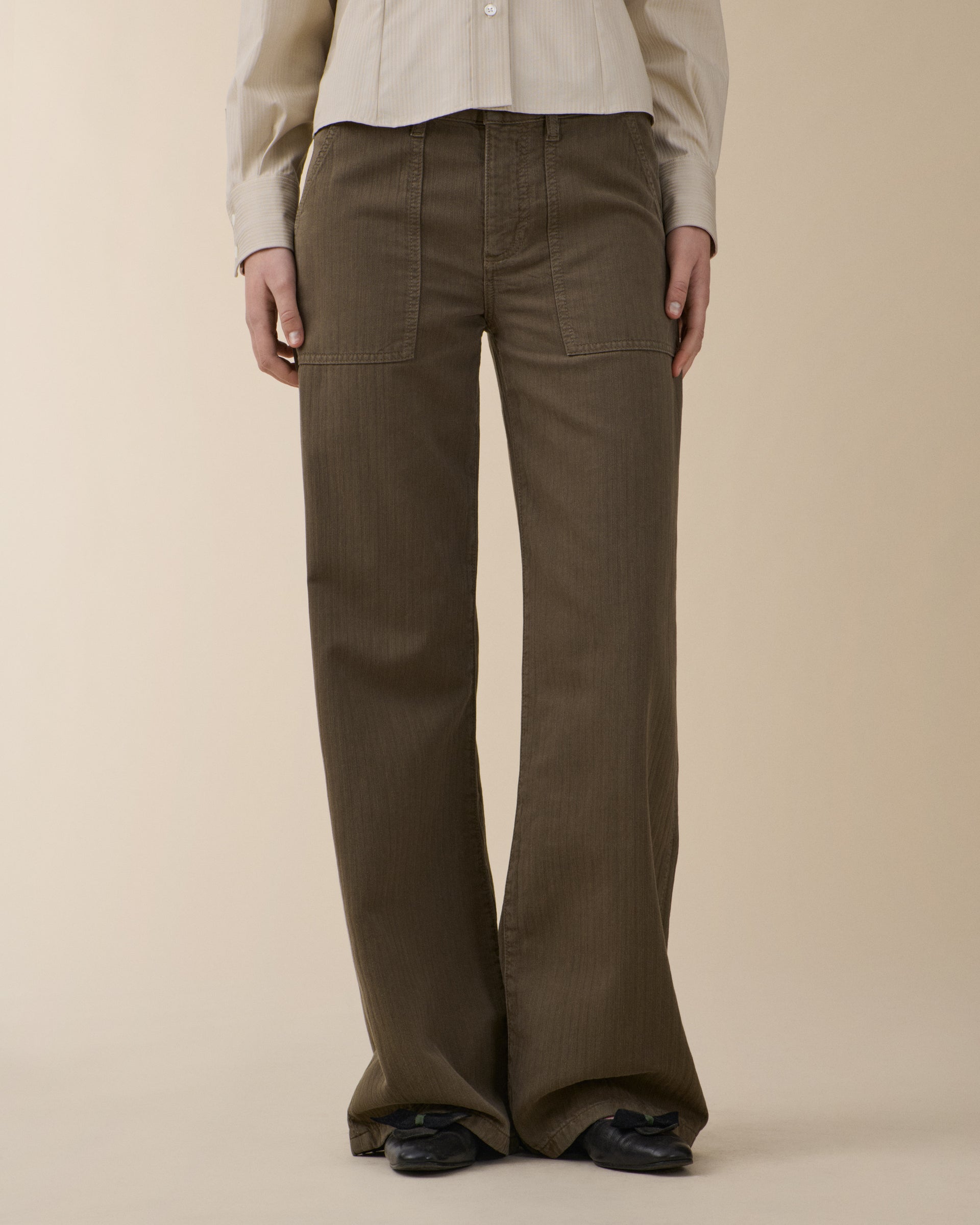 Guell Chevron Khaki Green