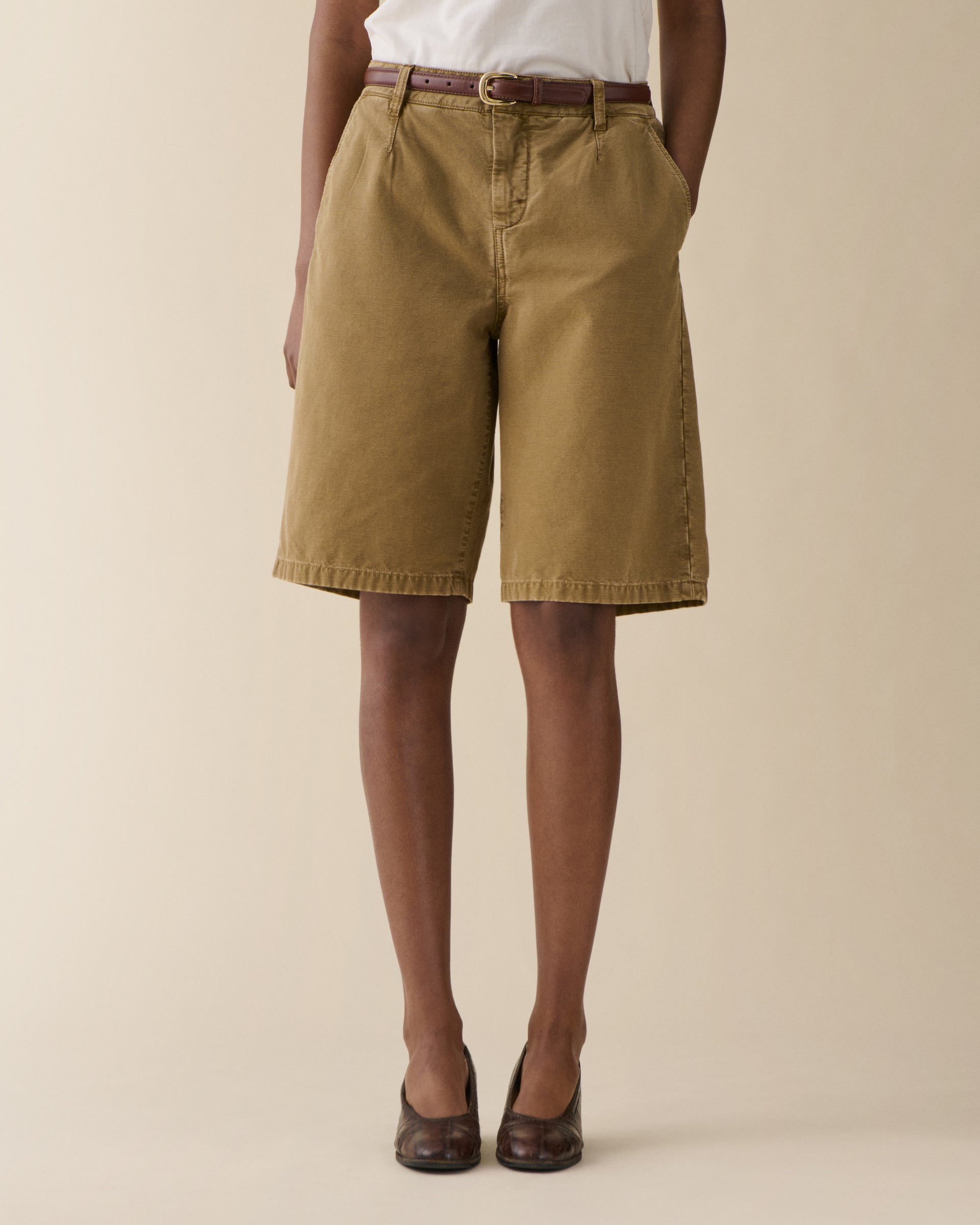 Hanne Shorts Khaki Plié