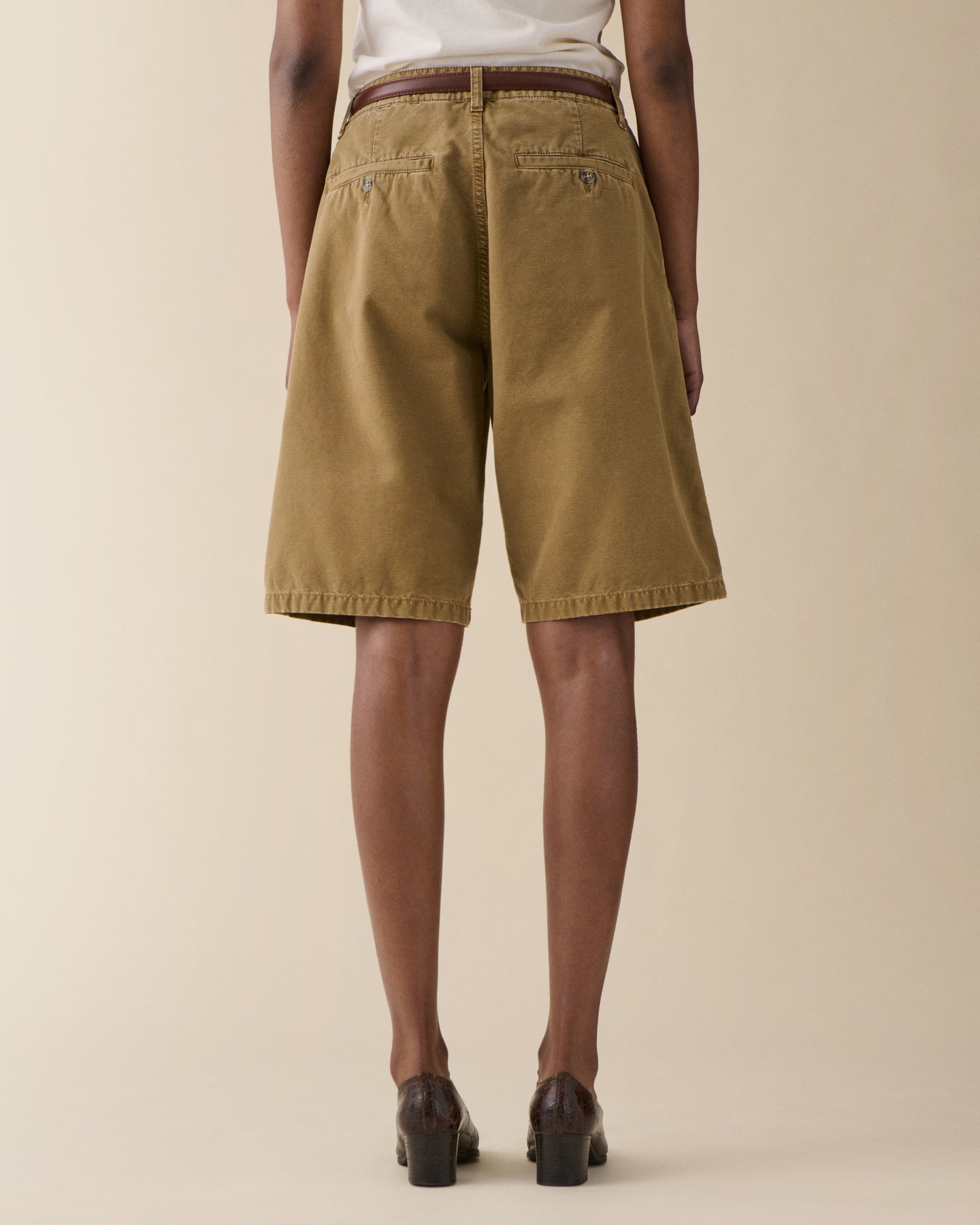 Hanne Shorts Khaki Beige Plié