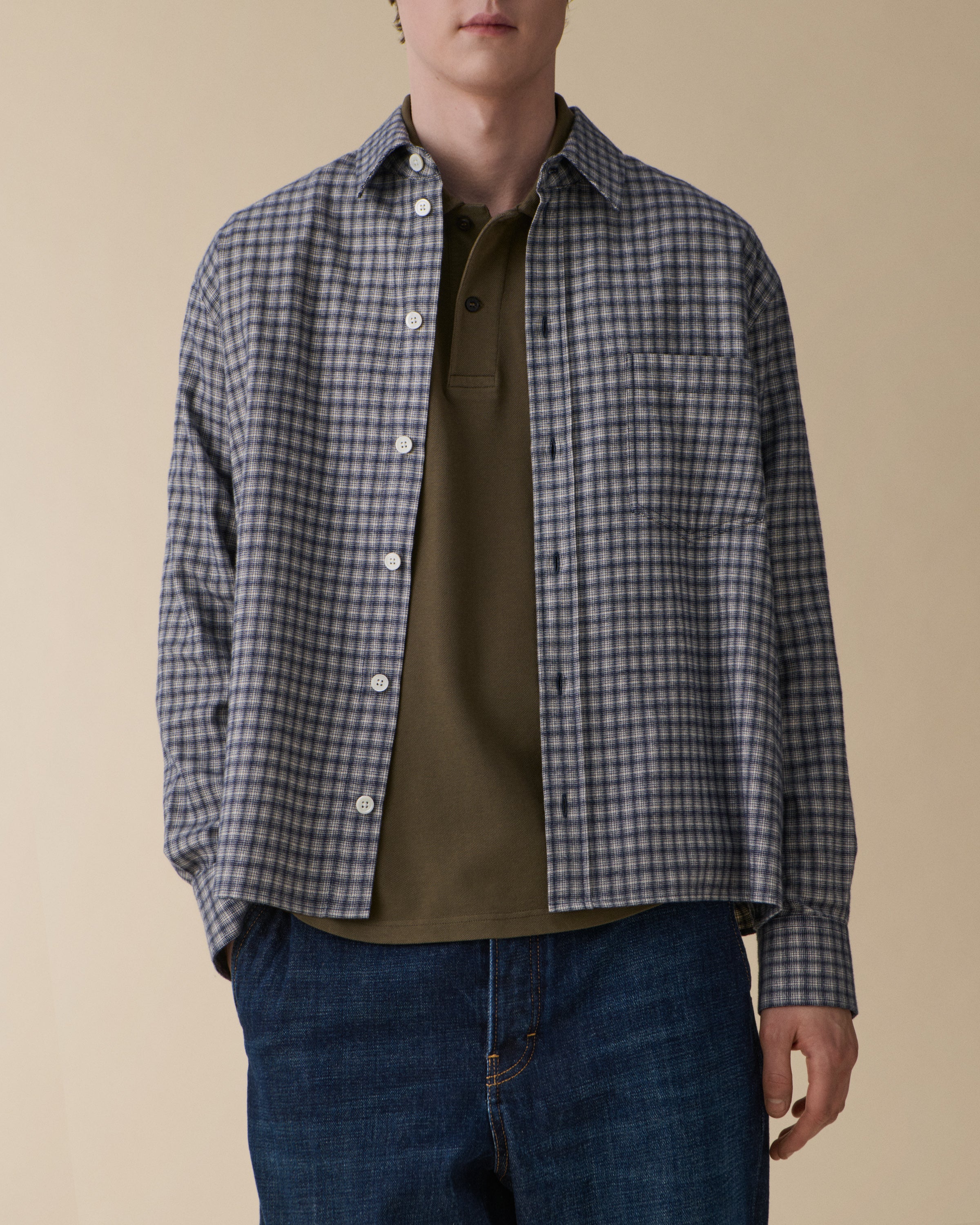 Juan Blue Flannel Check