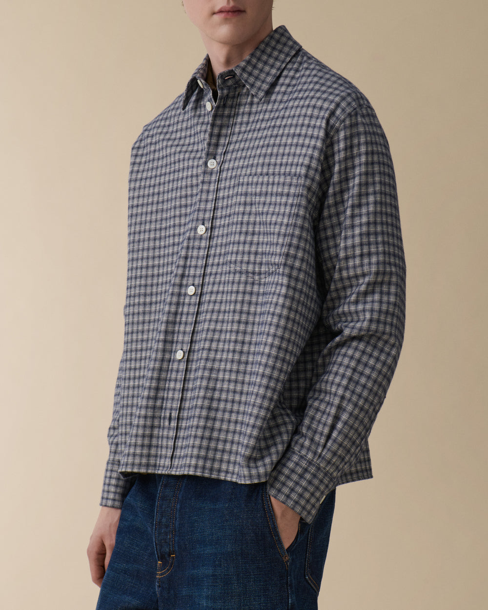Juan Blue Flannel Check