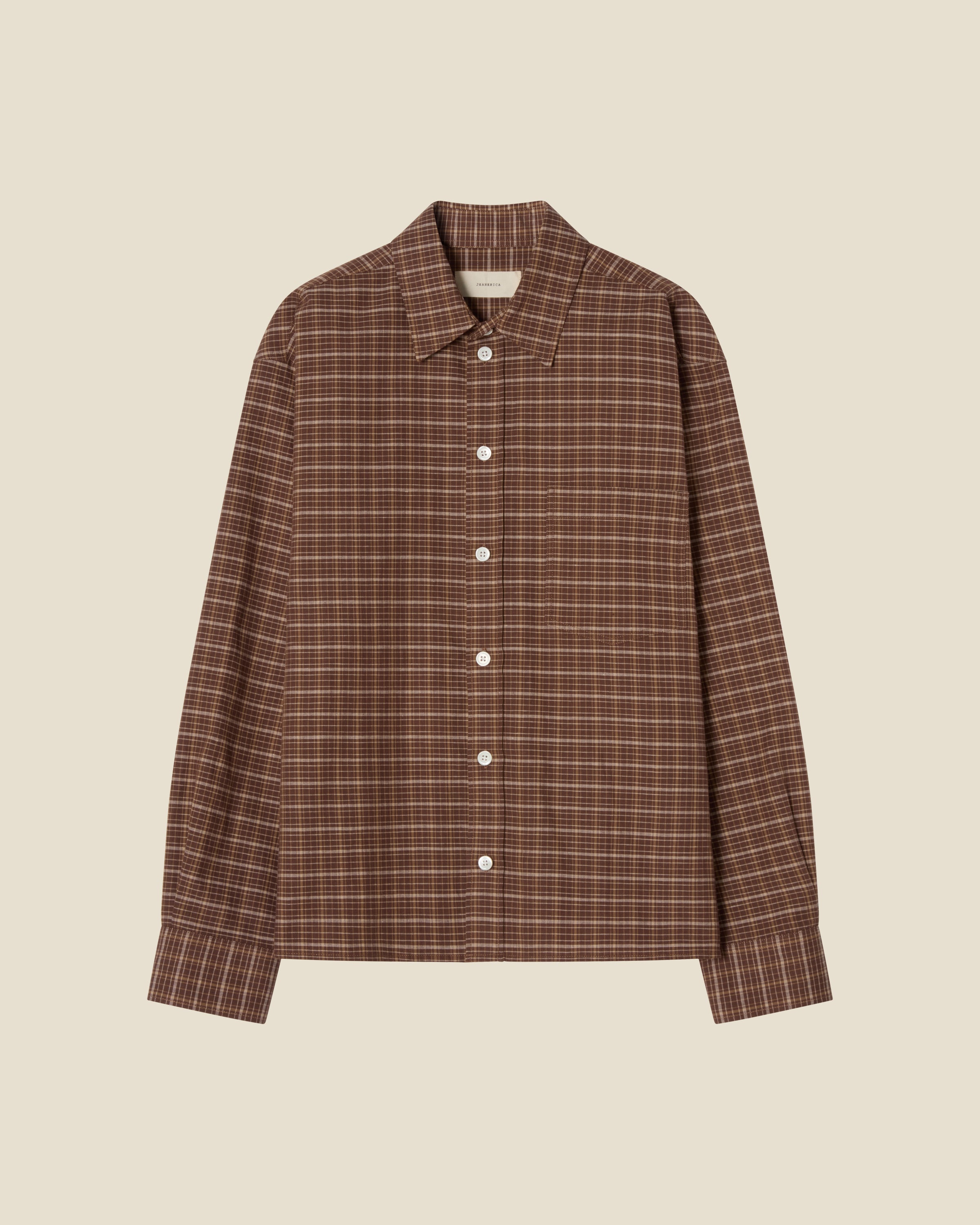Juan Brown Check flat (beige background)