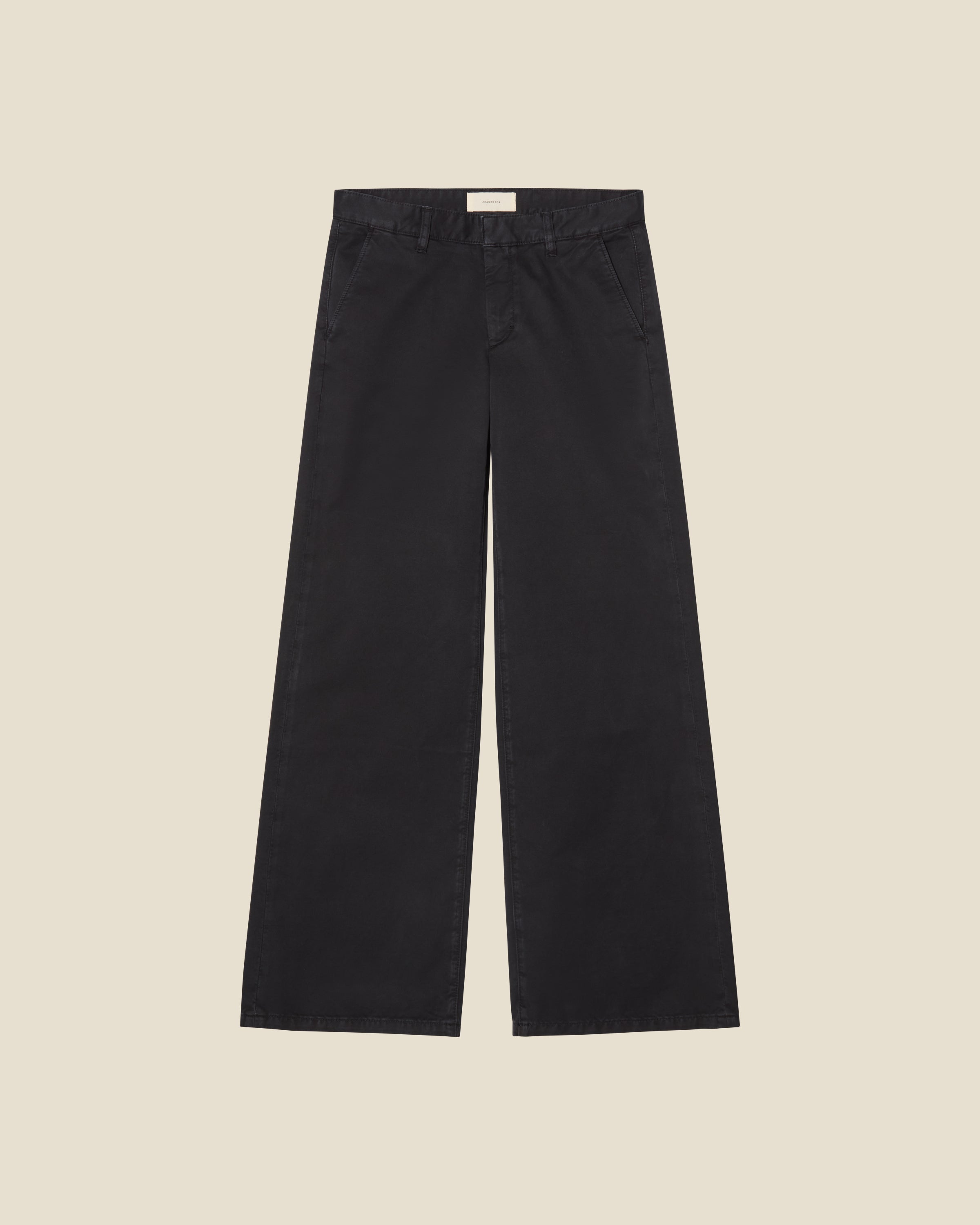 Kyoto Chino Black Washed flat (beige background)