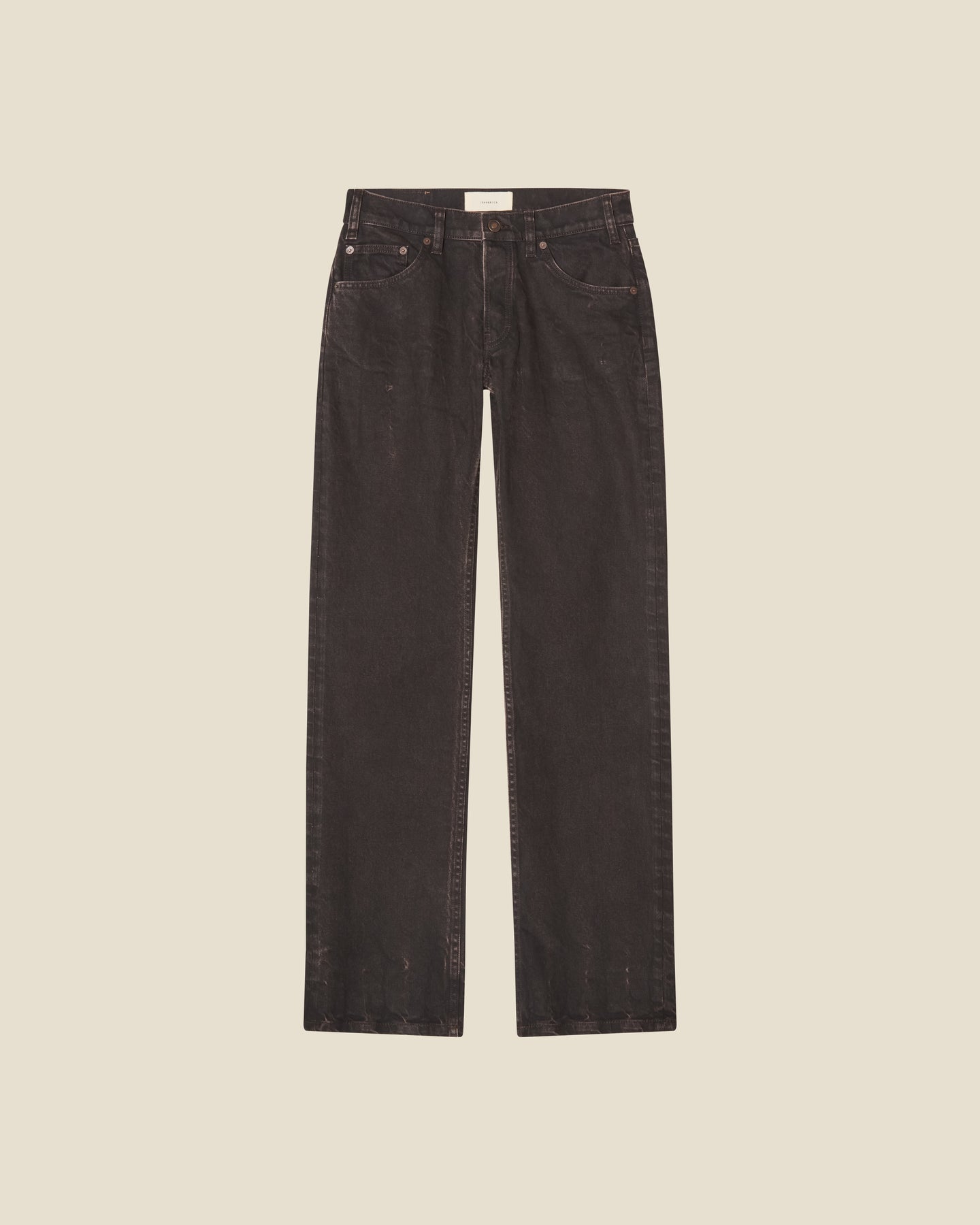 Kyoto Droit Brown Vein flat (beige background)