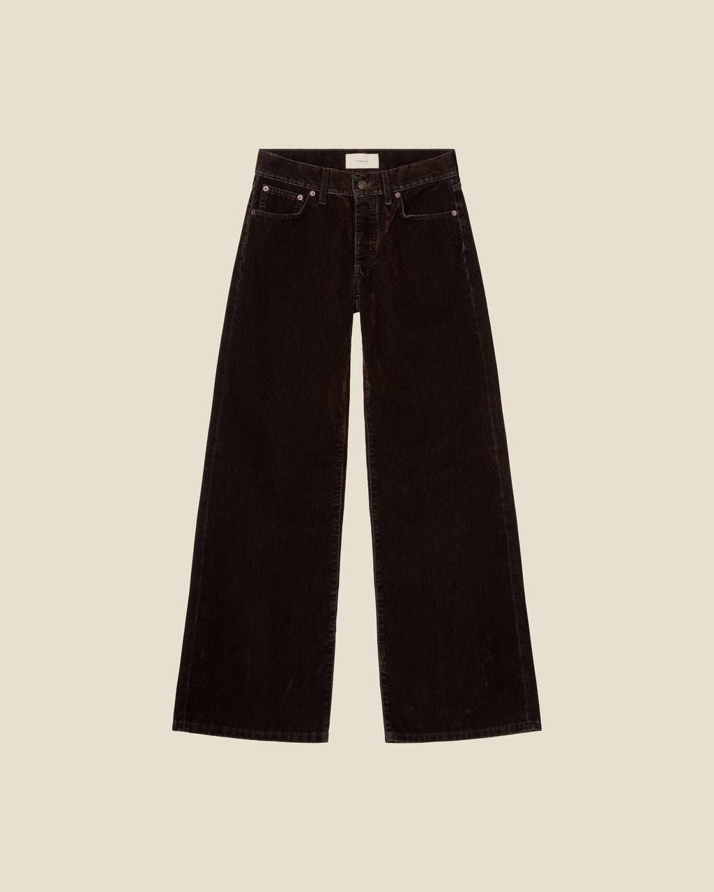 Kyoto Brown Flock Corduroy