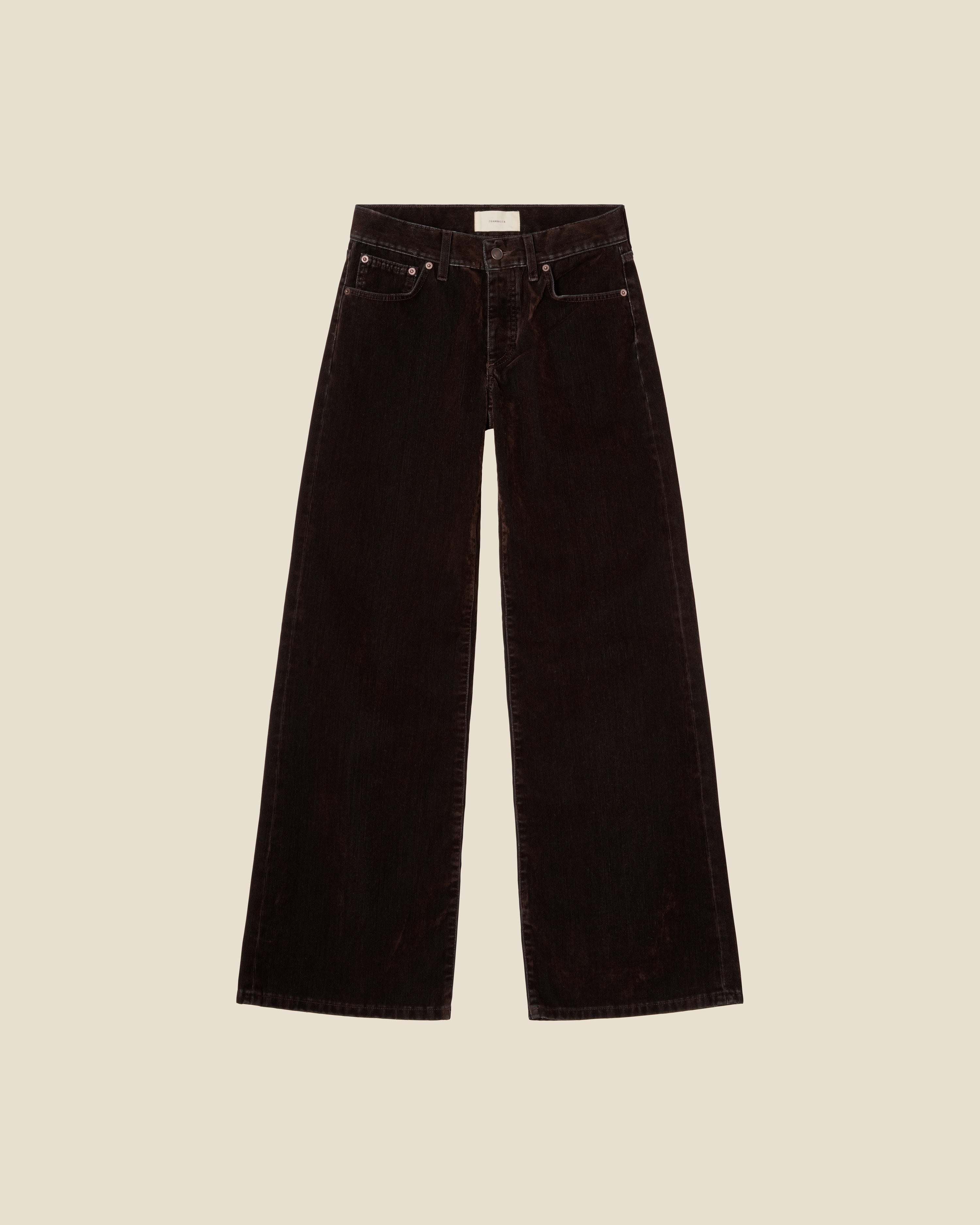 Kyoto Brown Flock Corduroy