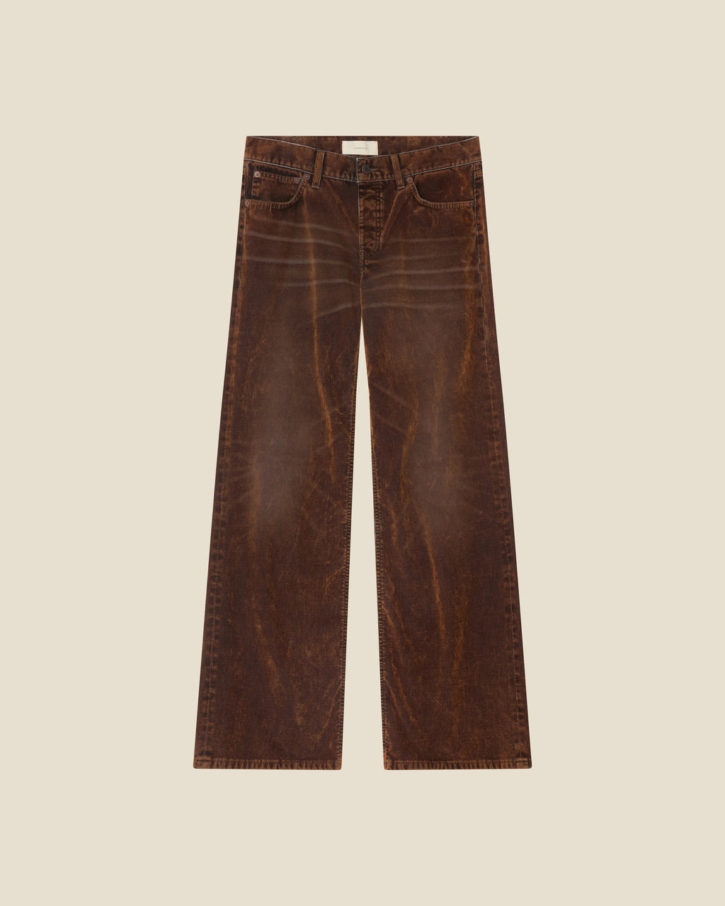 Kyoto Brown Flock Corduroy Usata
