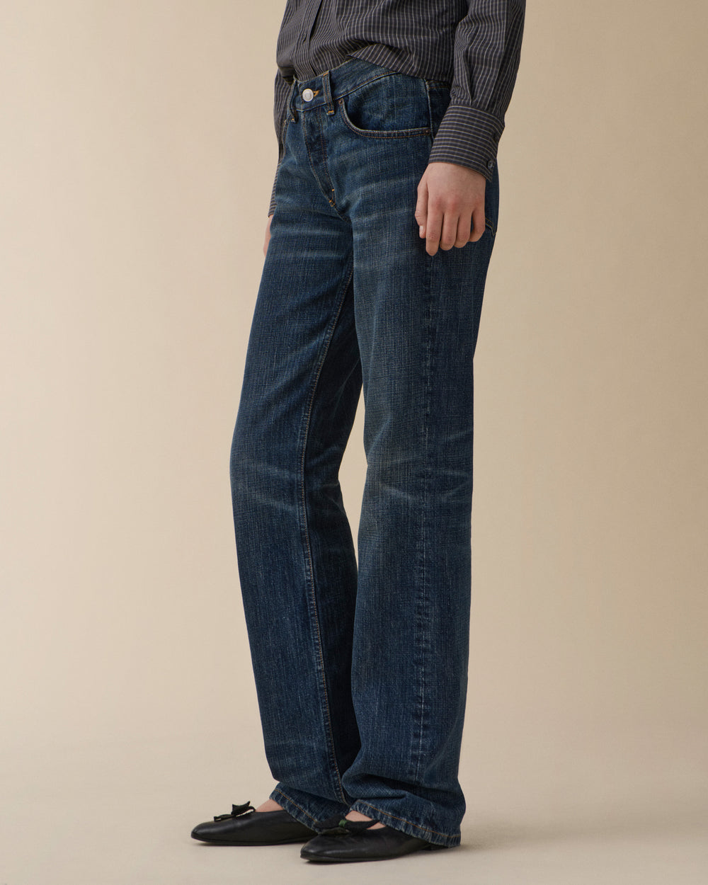 Kyoto Droit Dark Blue Righe