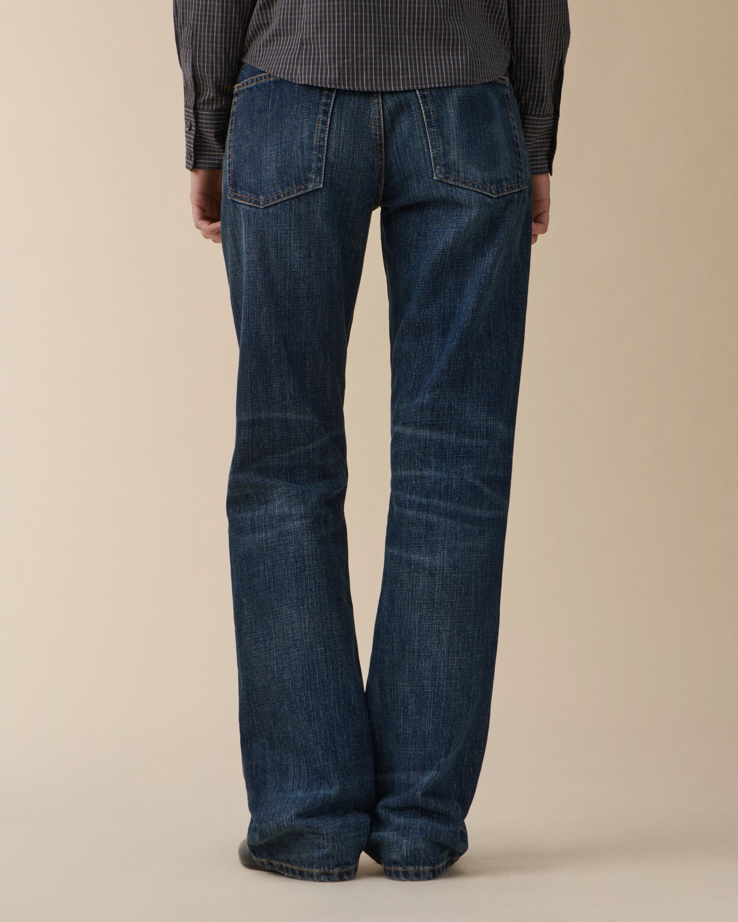 Kyoto Droit Dark Blue Righe
